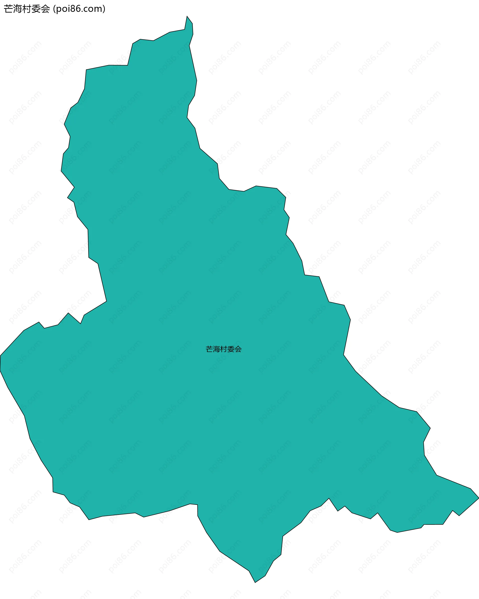 芒海村委会边界地图