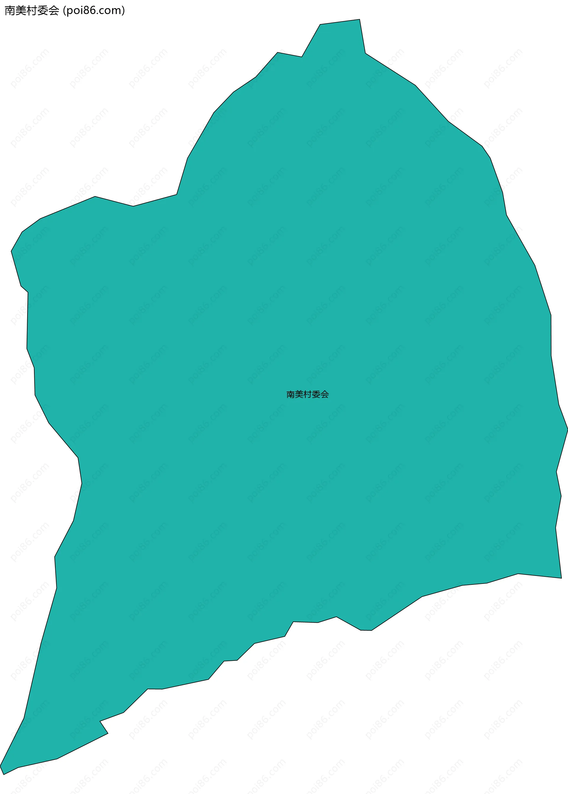 南美村委会边界地图