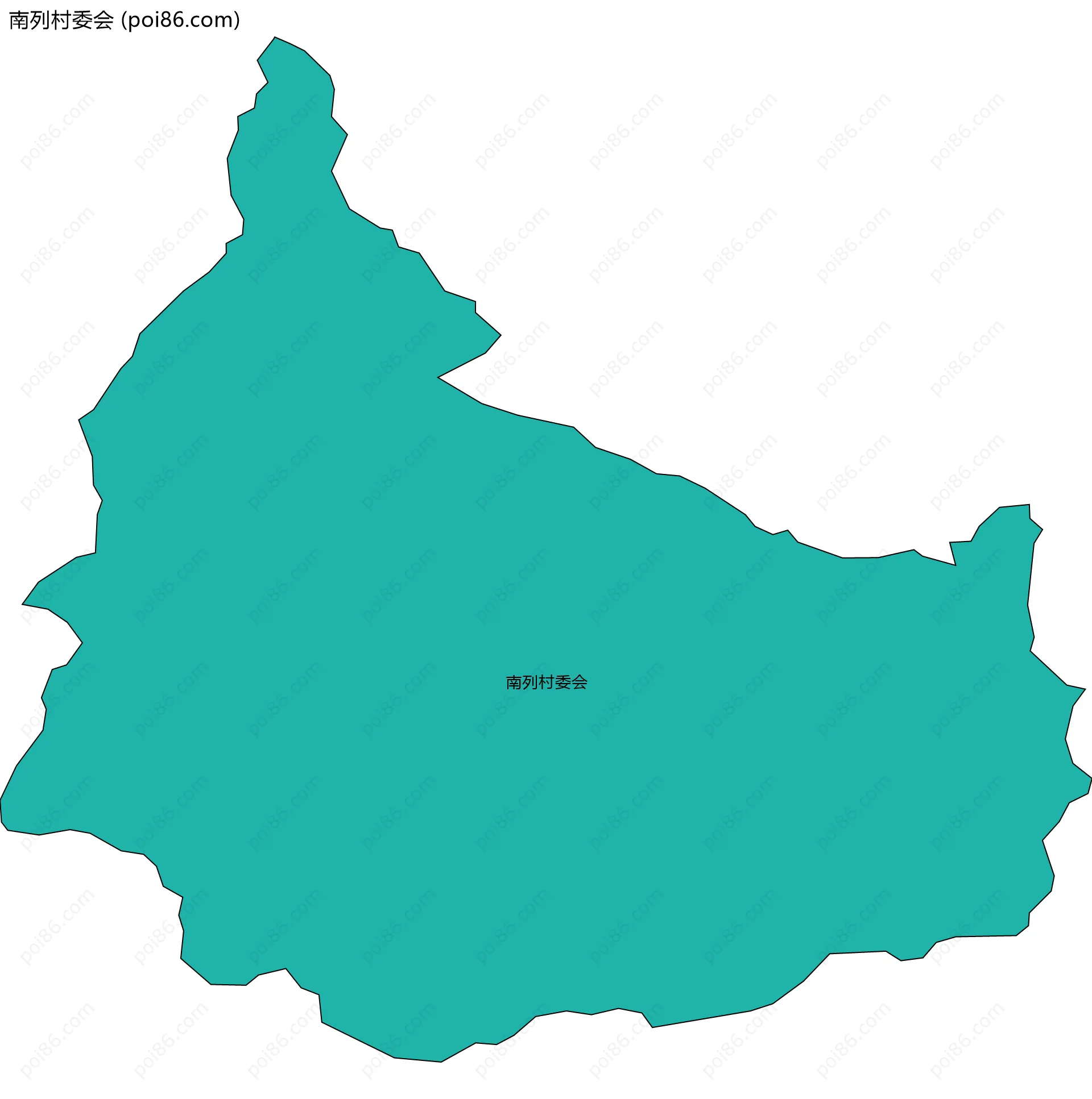 南列村委会边界地图