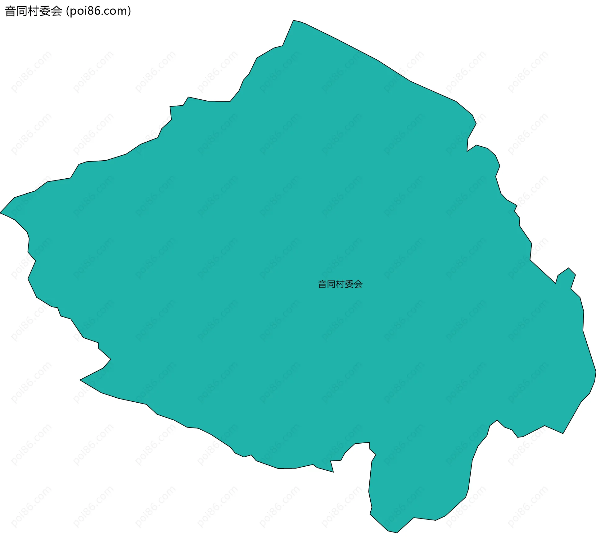 音同村委会边界地图