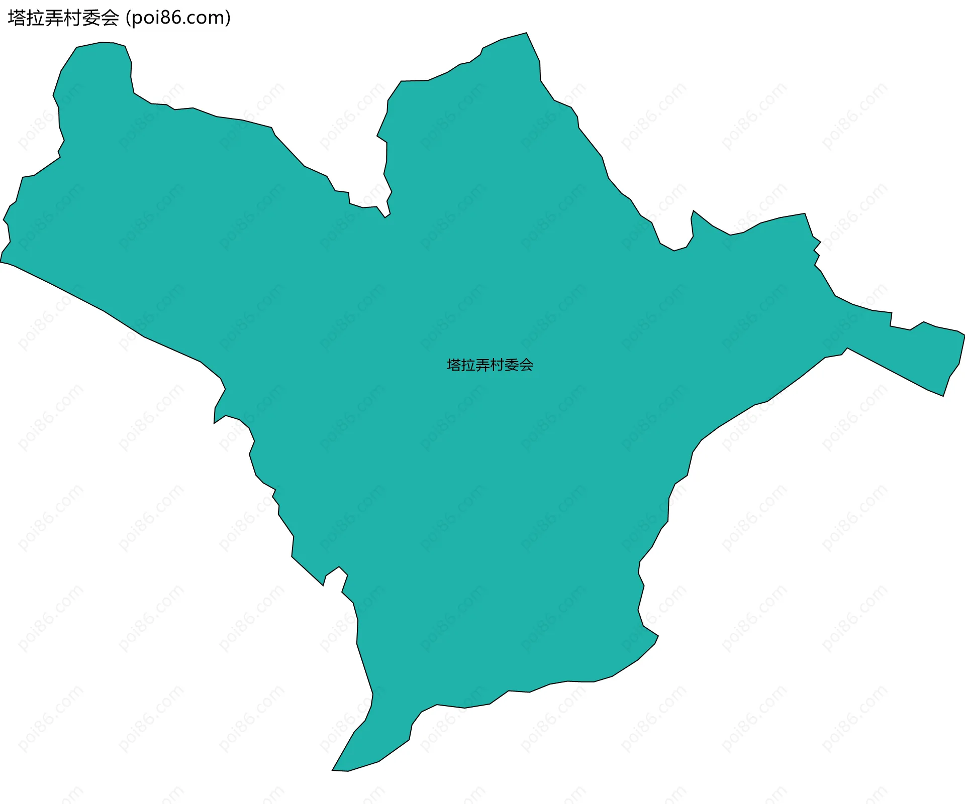 塔拉弄村委会边界地图