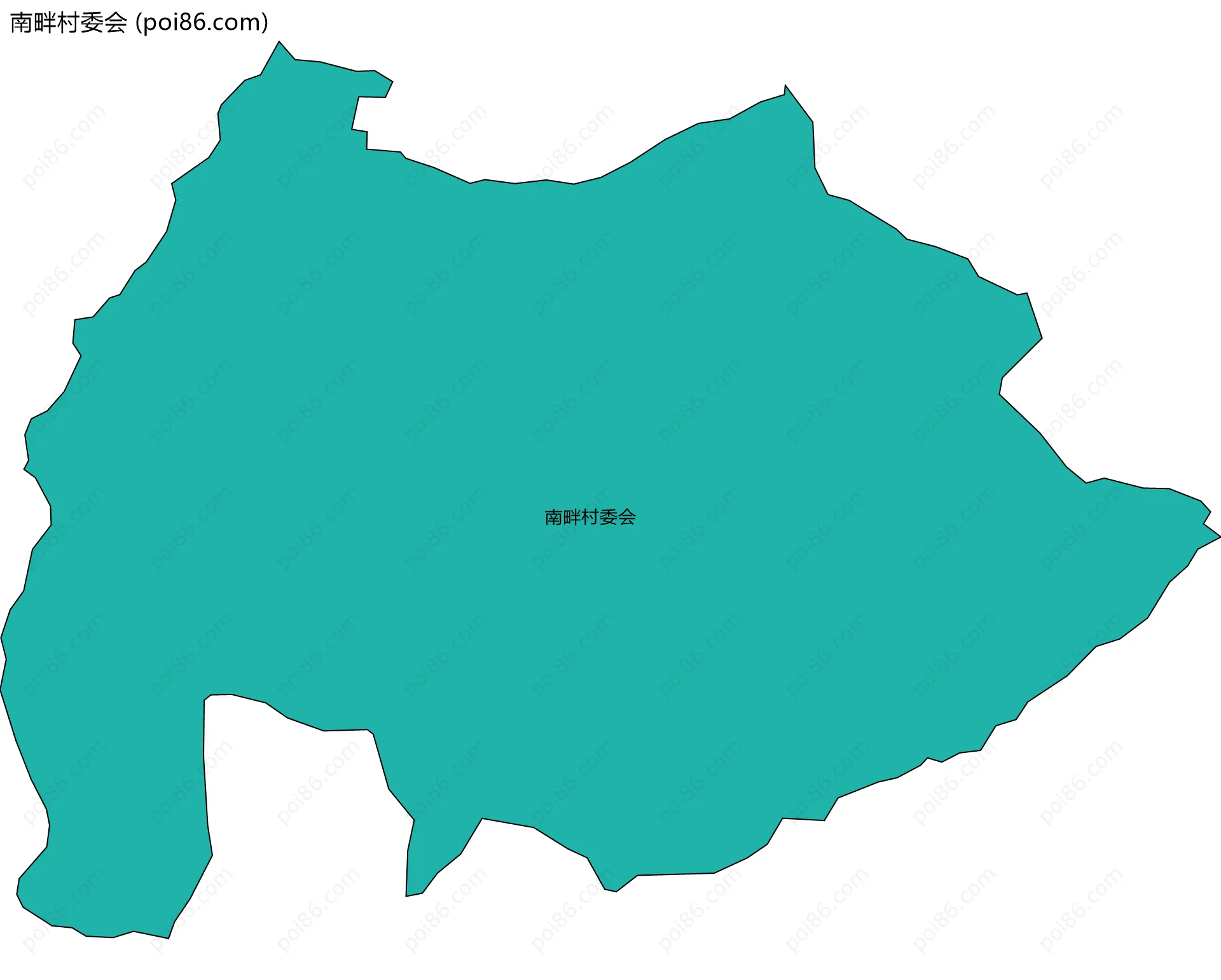 南畔村委会边界地图