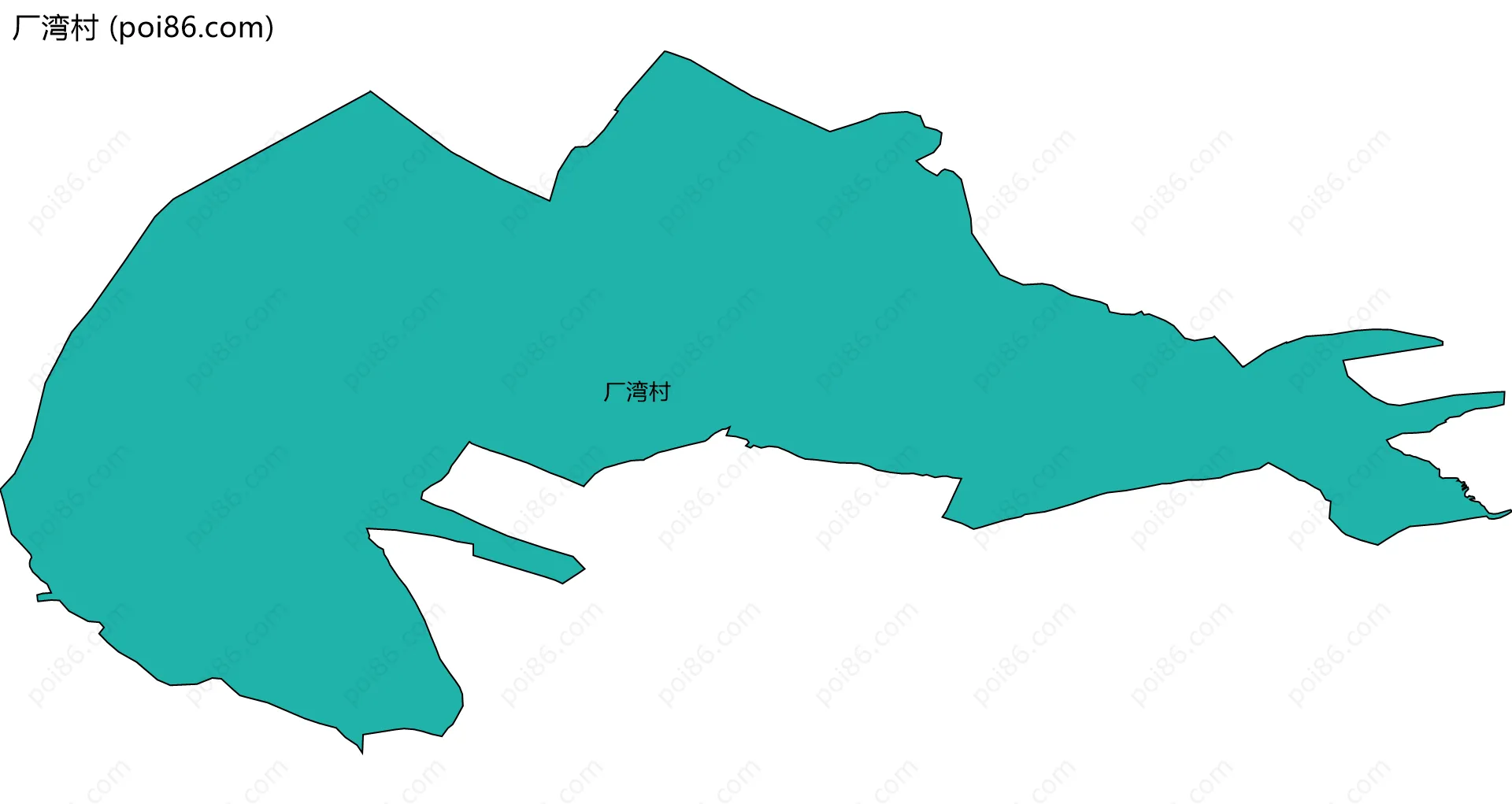 厂湾村边界地图