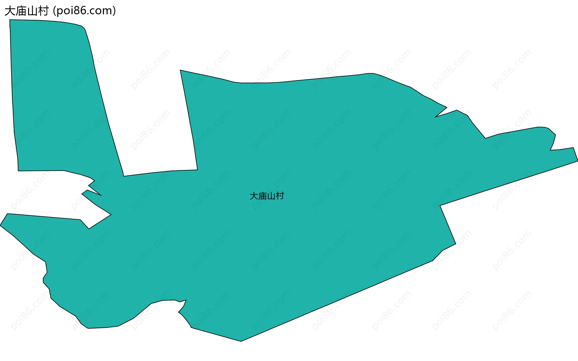 大庙山村边界地图