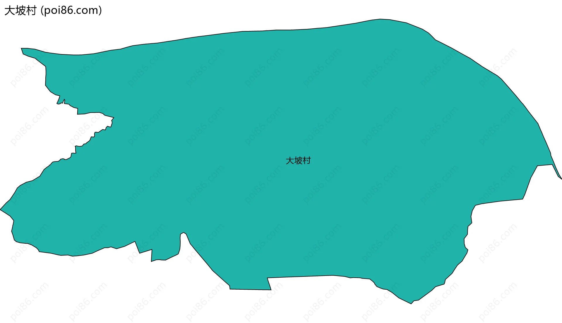 大坡村边界地图