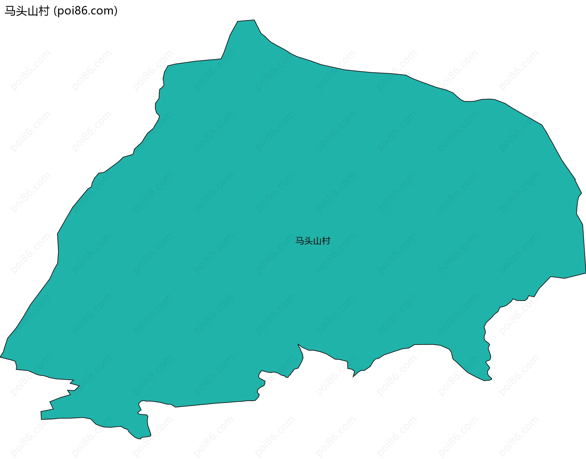 马头山村边界地图