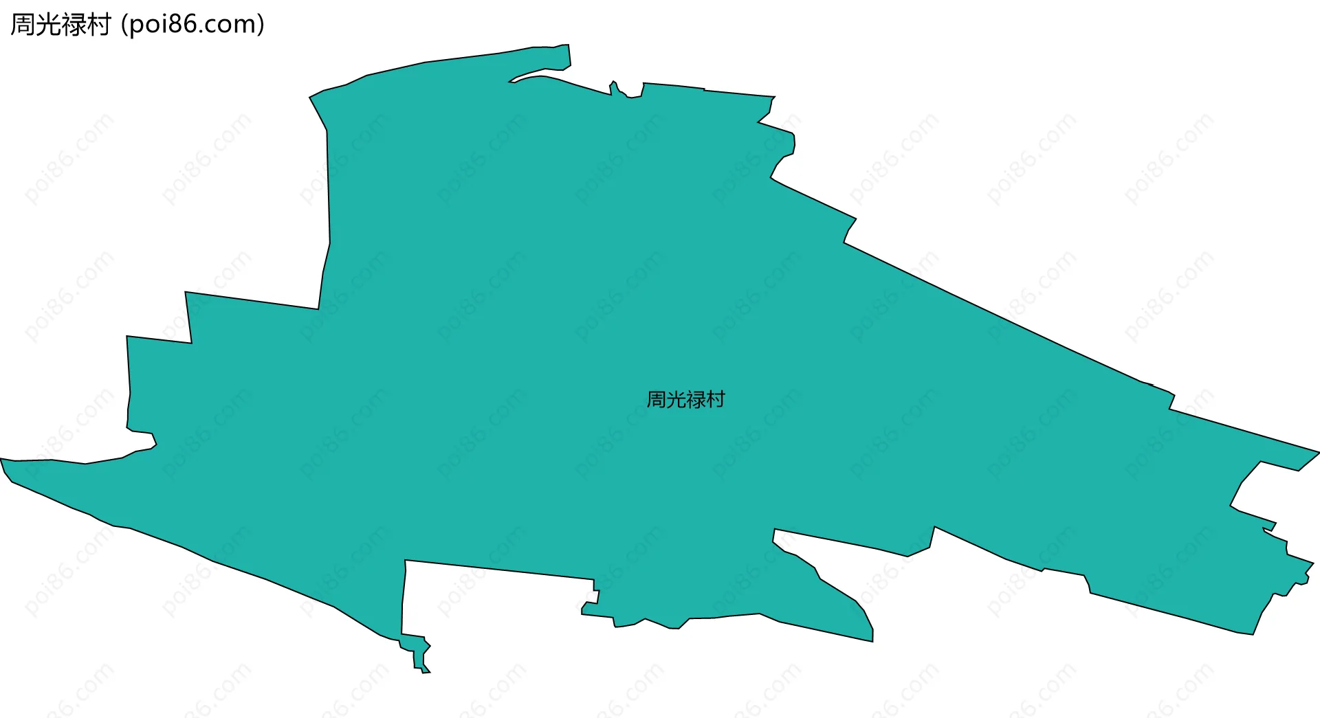 周光禄村边界地图