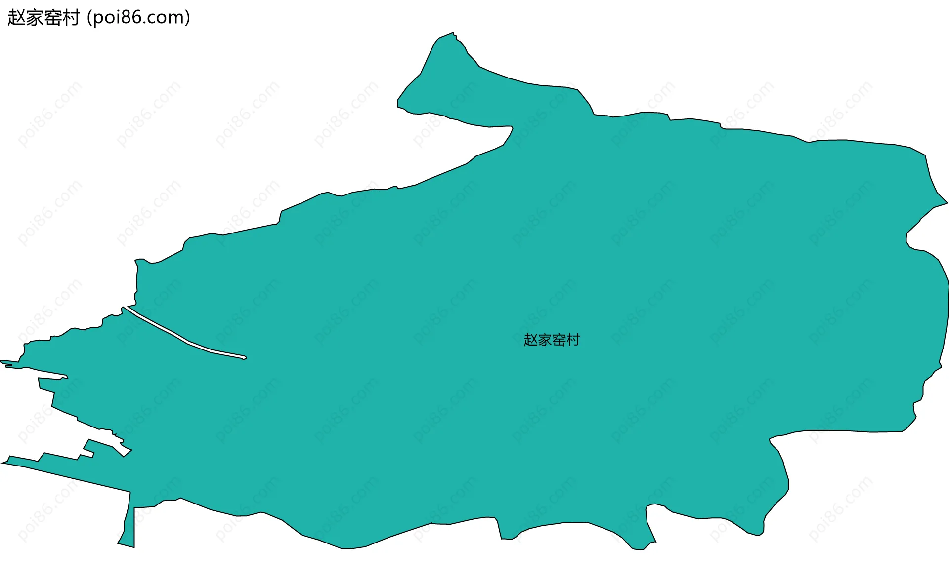 赵家窑村边界地图