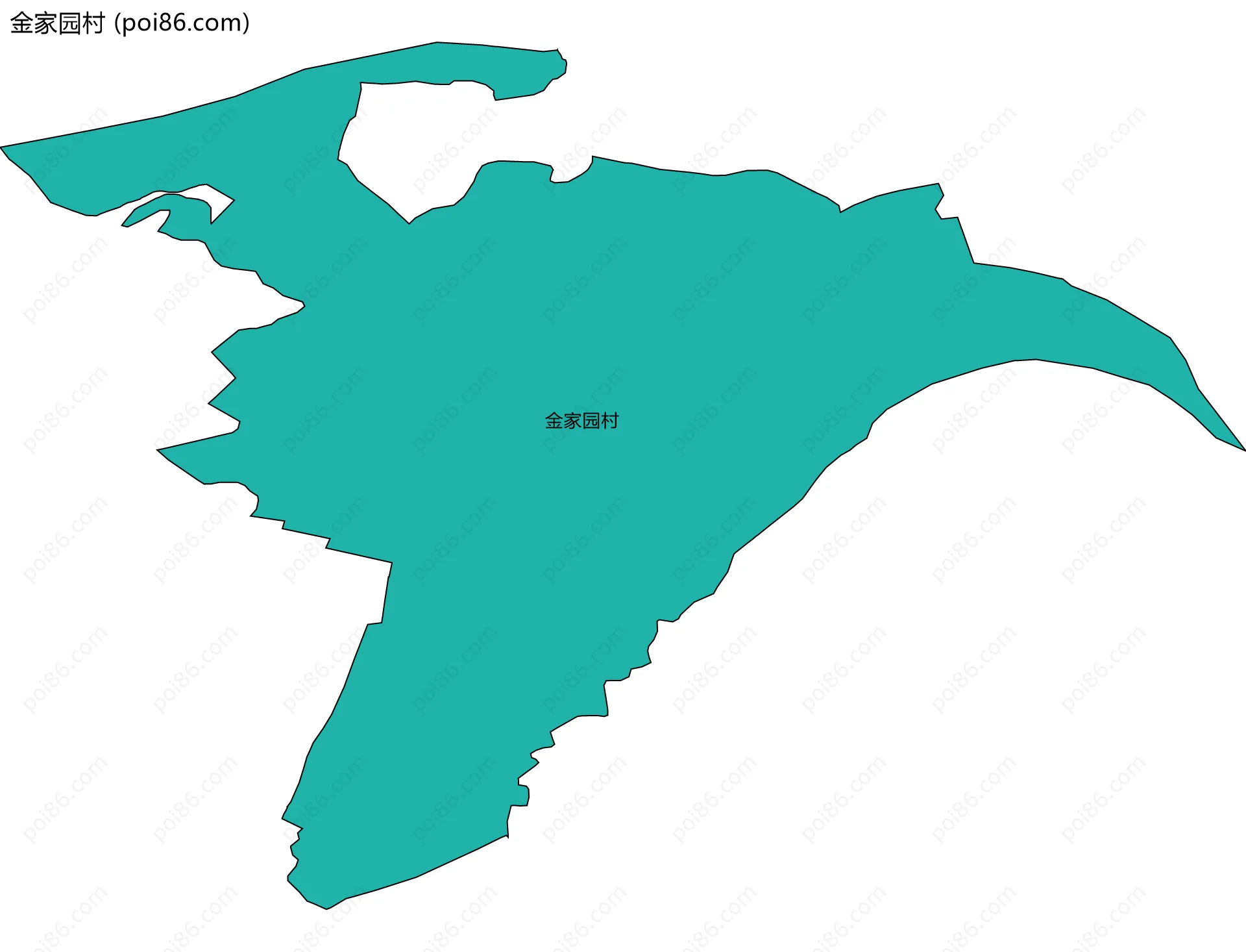 金家园村边界地图