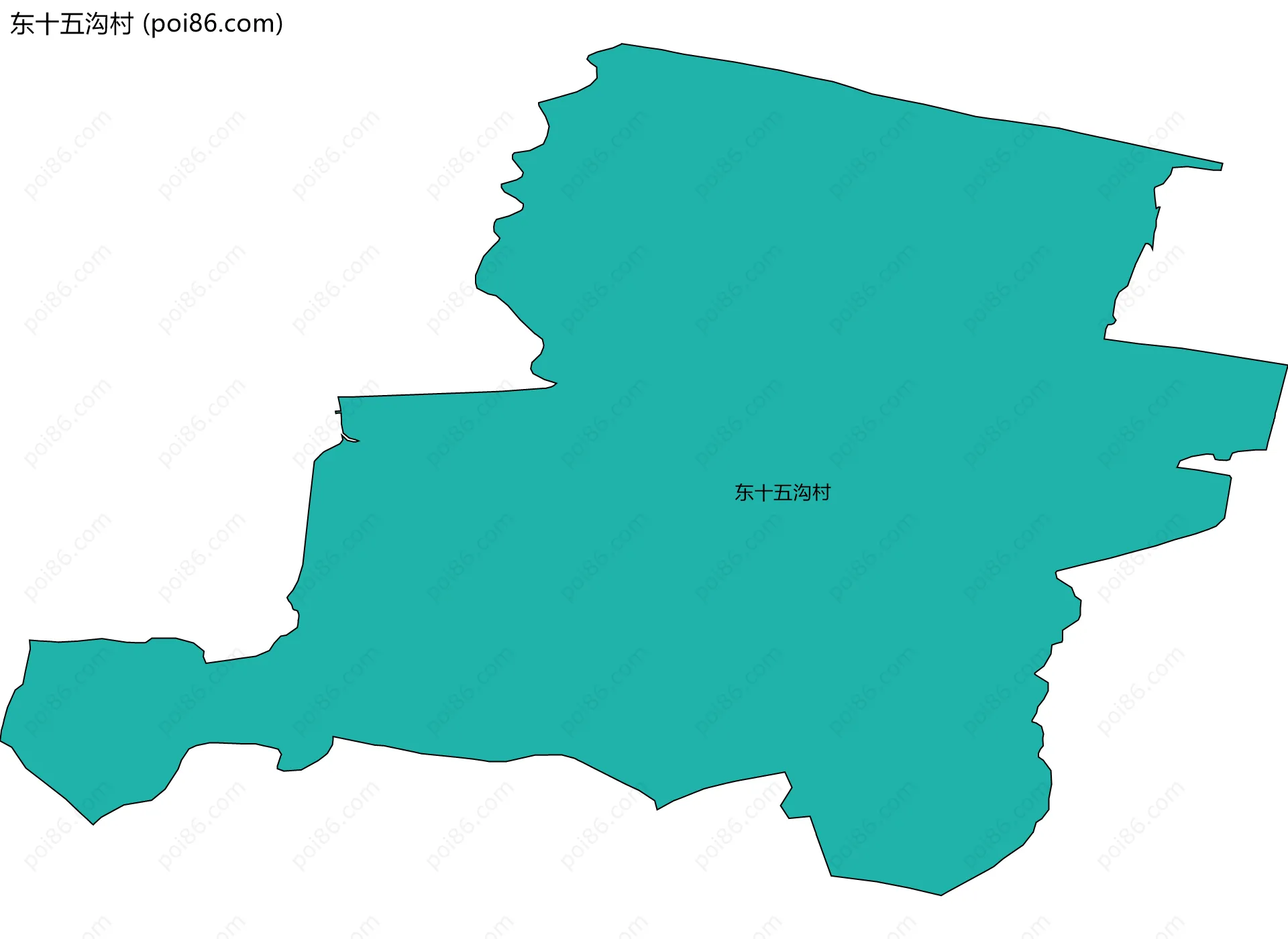 东十五沟村边界地图