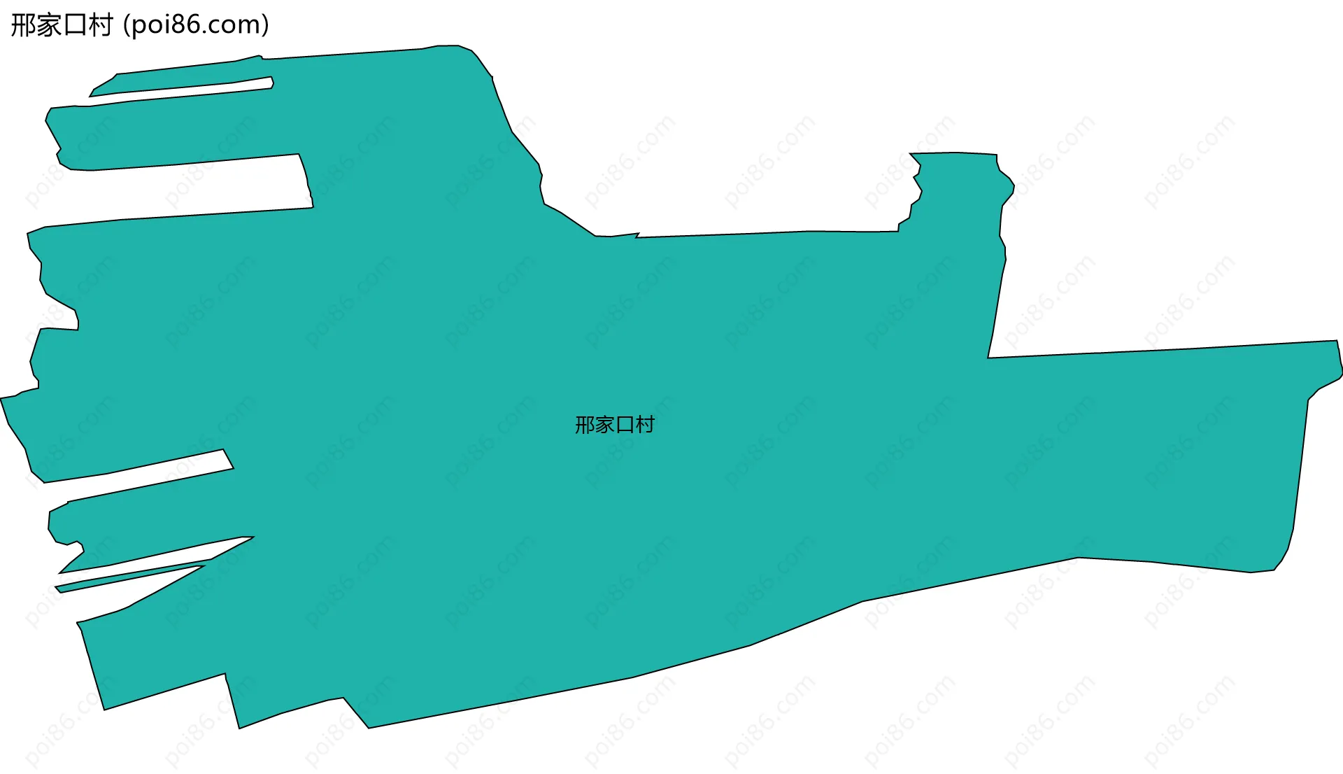 邢家口村边界地图