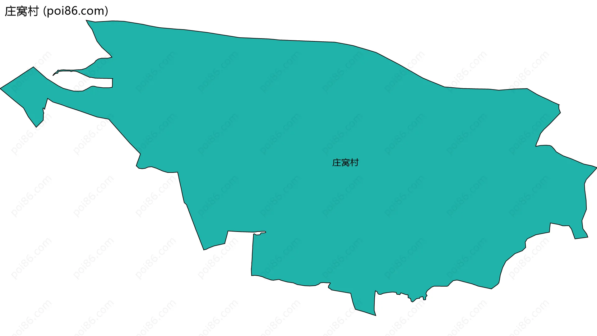 庄窝村边界地图