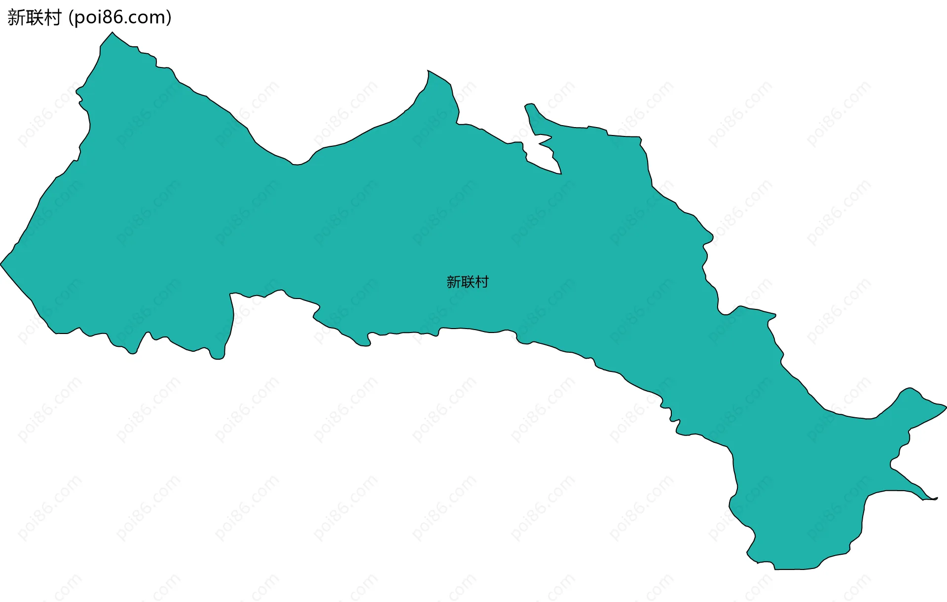 新联村边界地图