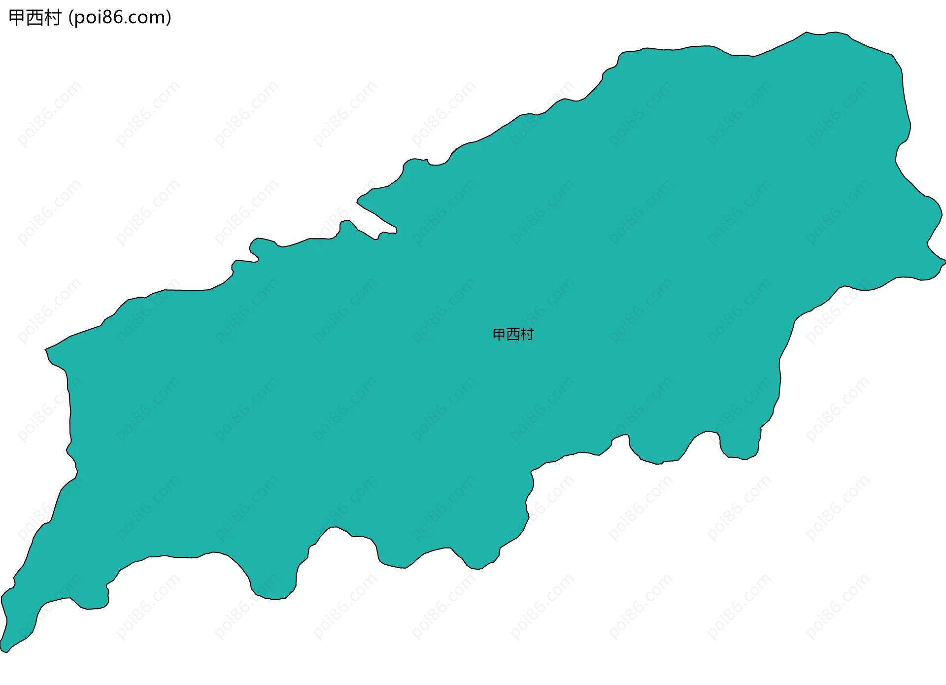 甲西村边界地图