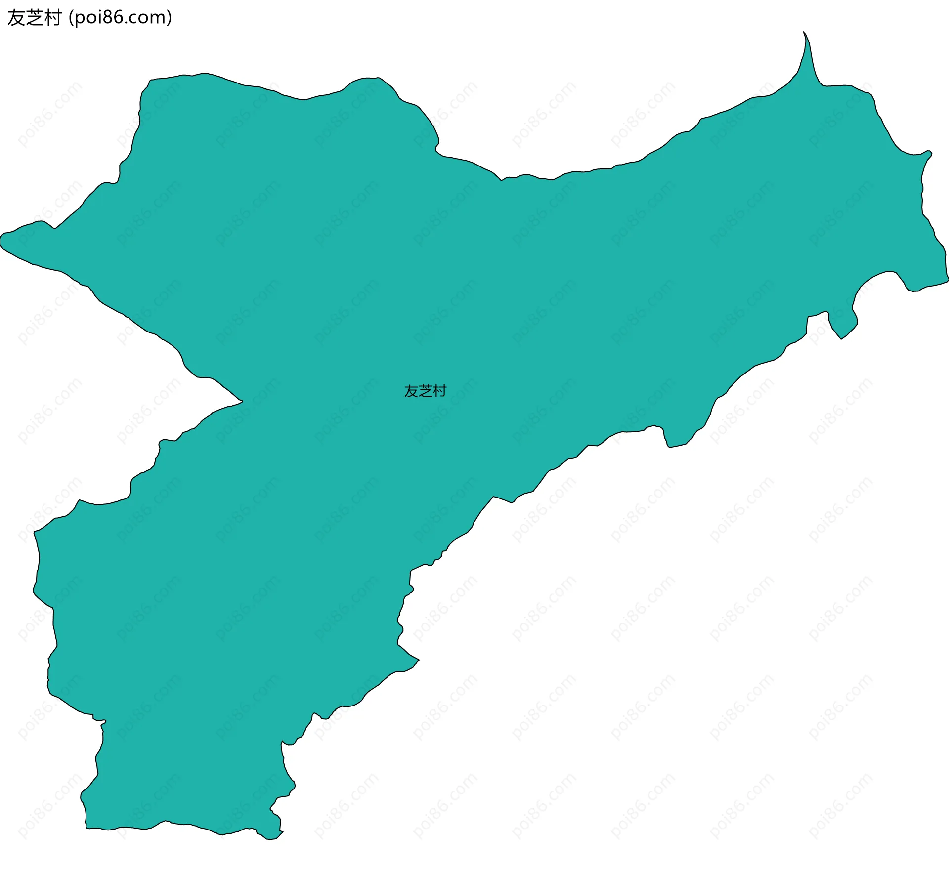 友芝村边界地图