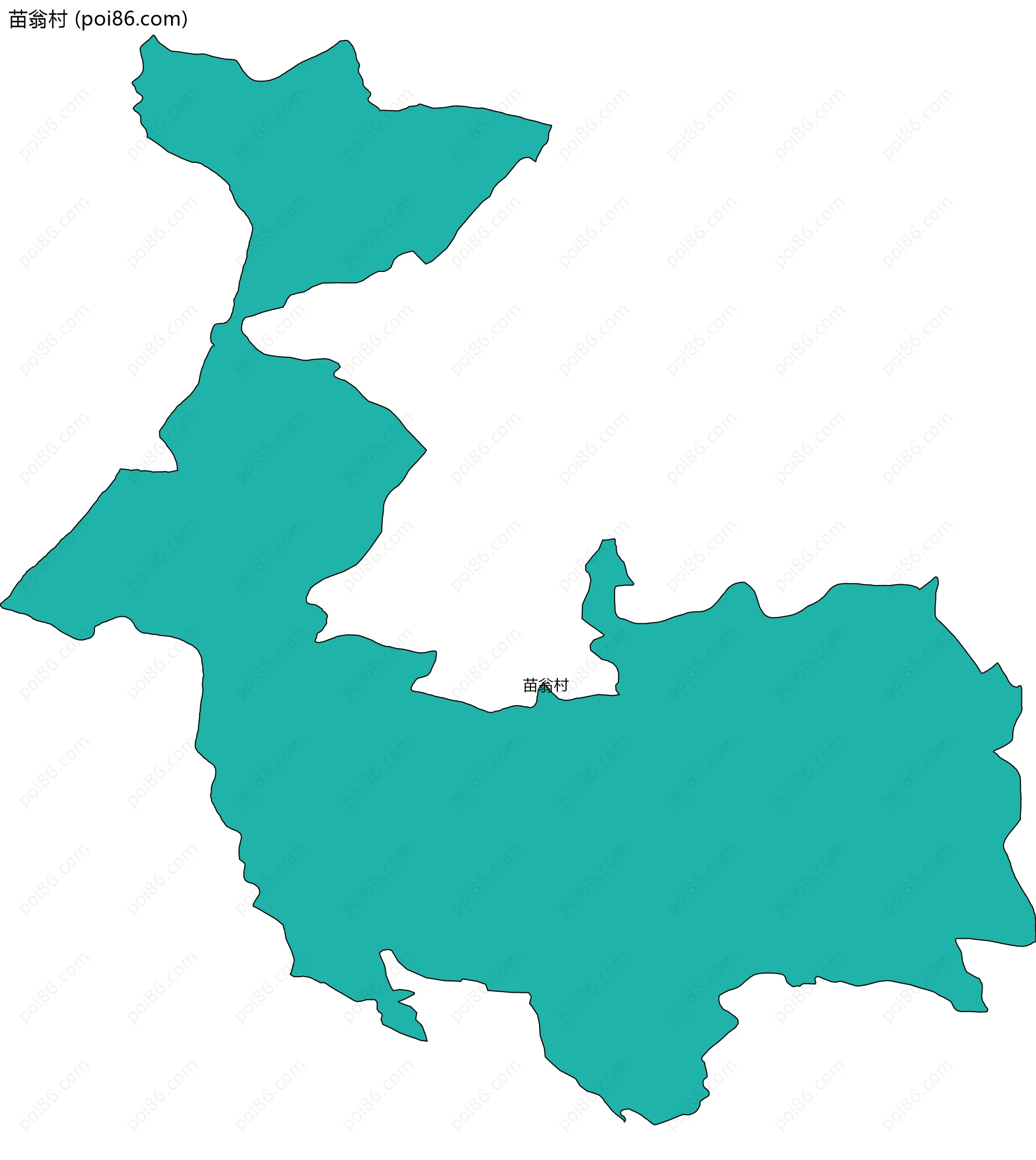苗翁村边界地图