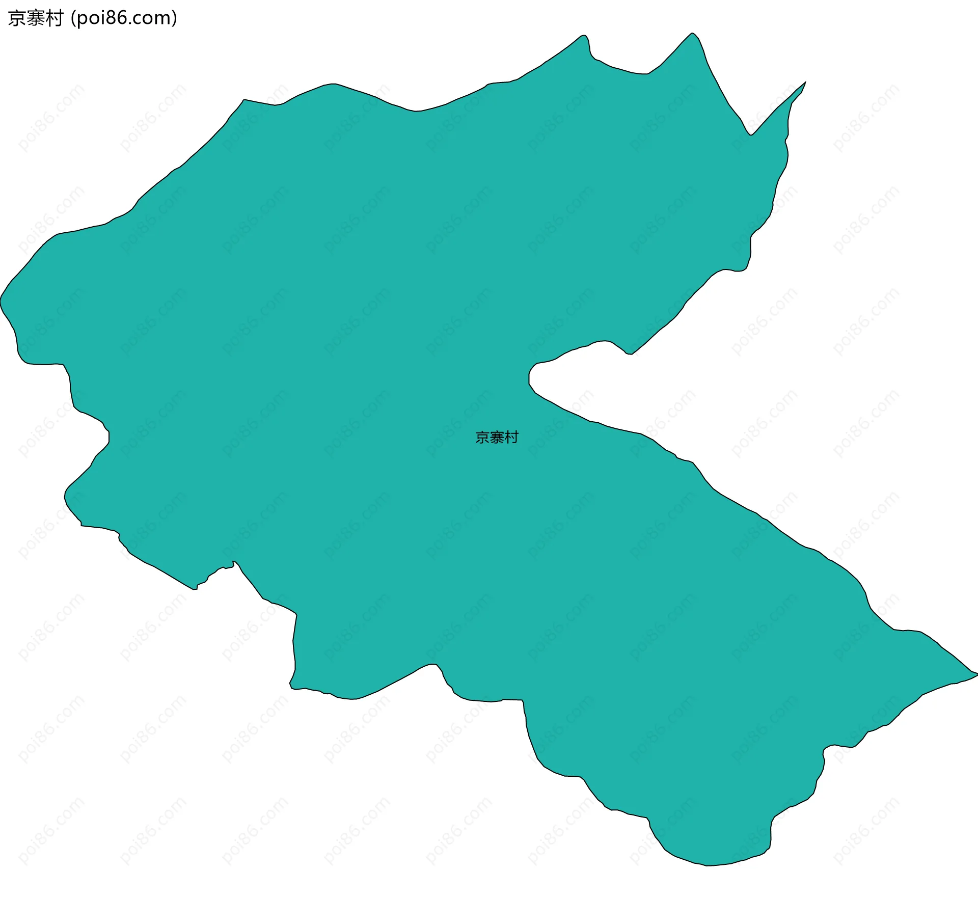 京寨村边界地图