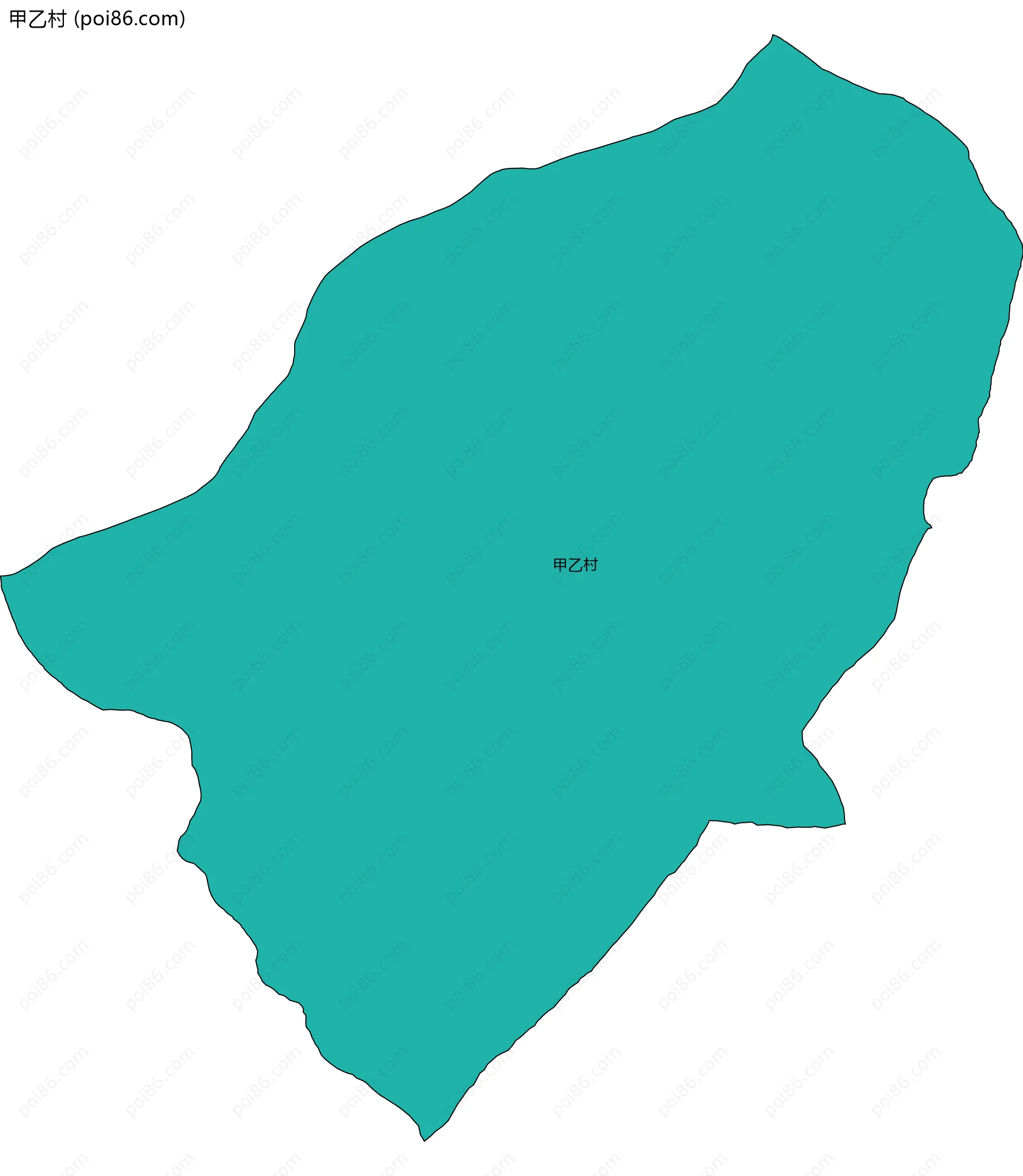 甲乙村边界地图