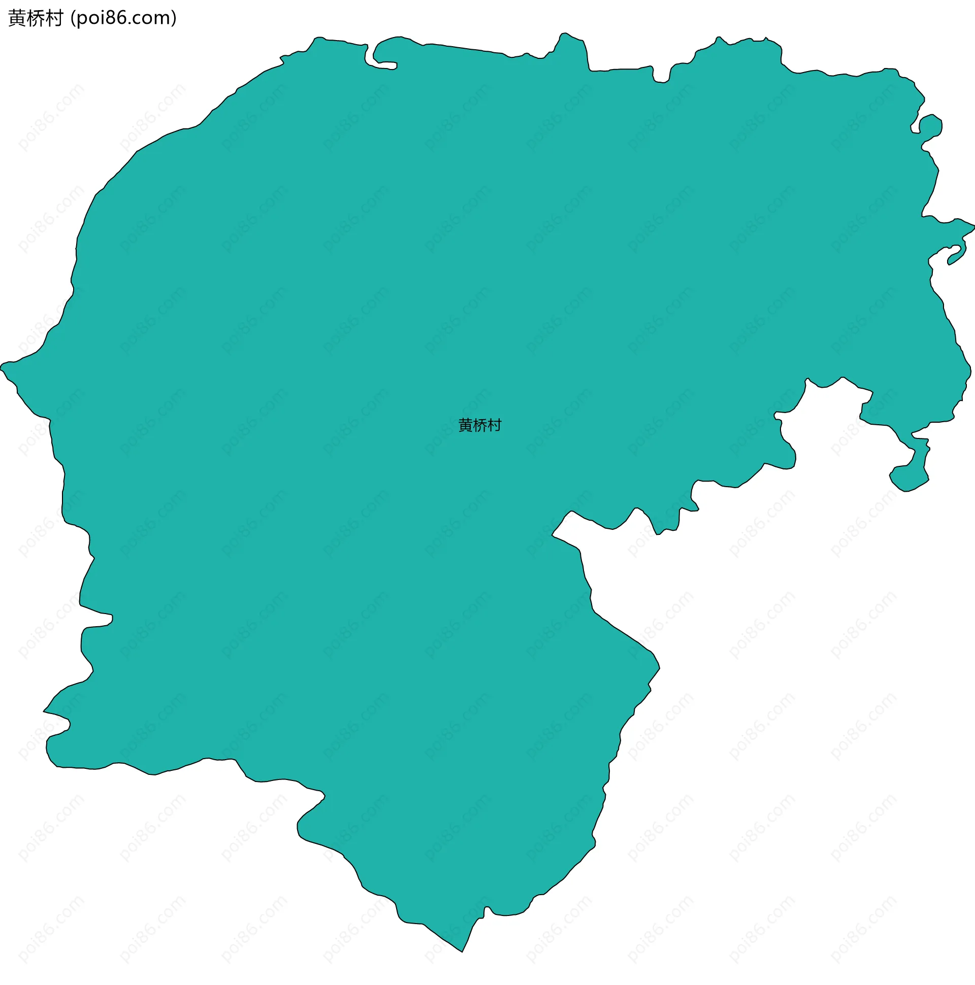 黄桥村边界地图