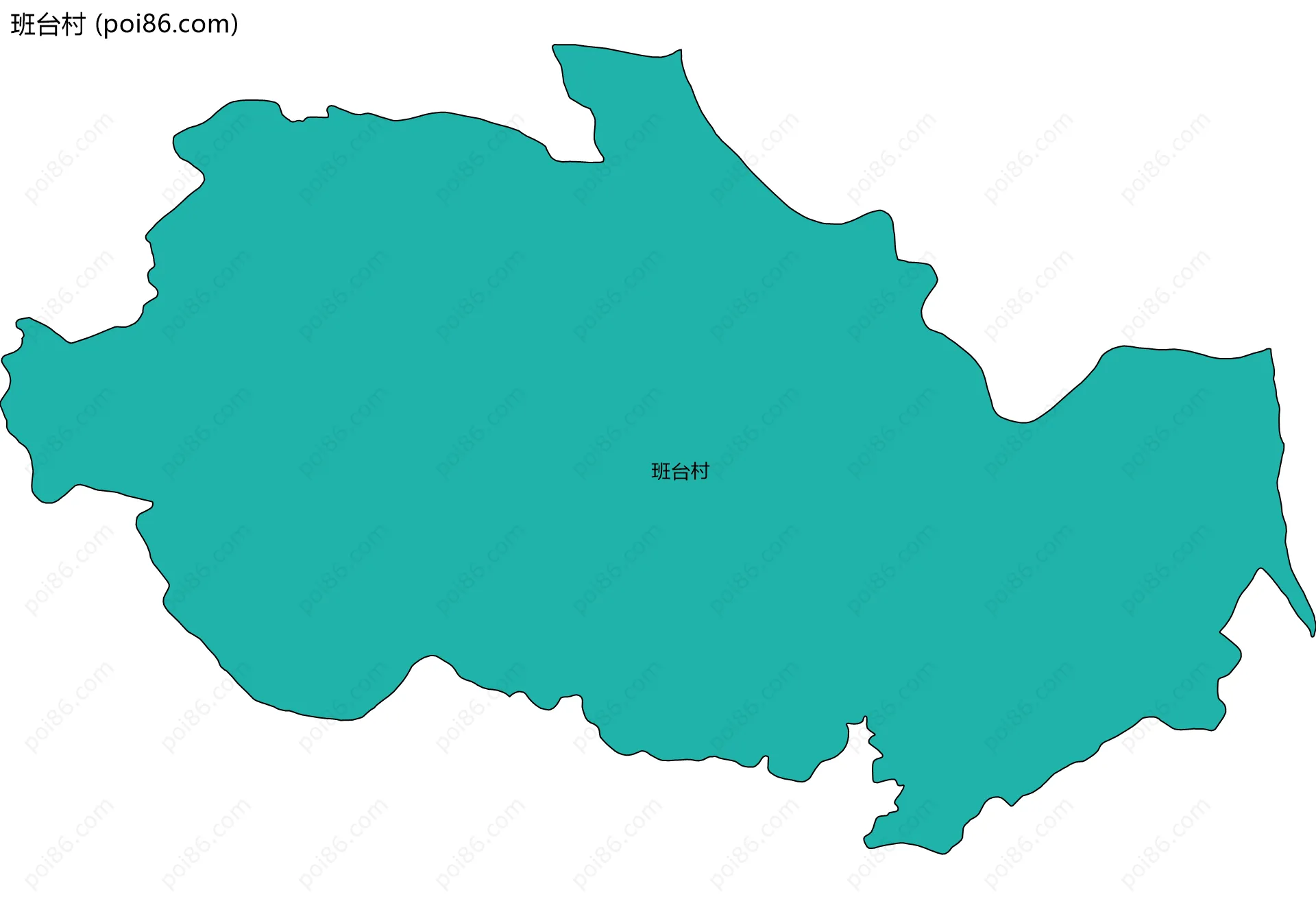 班台村边界地图