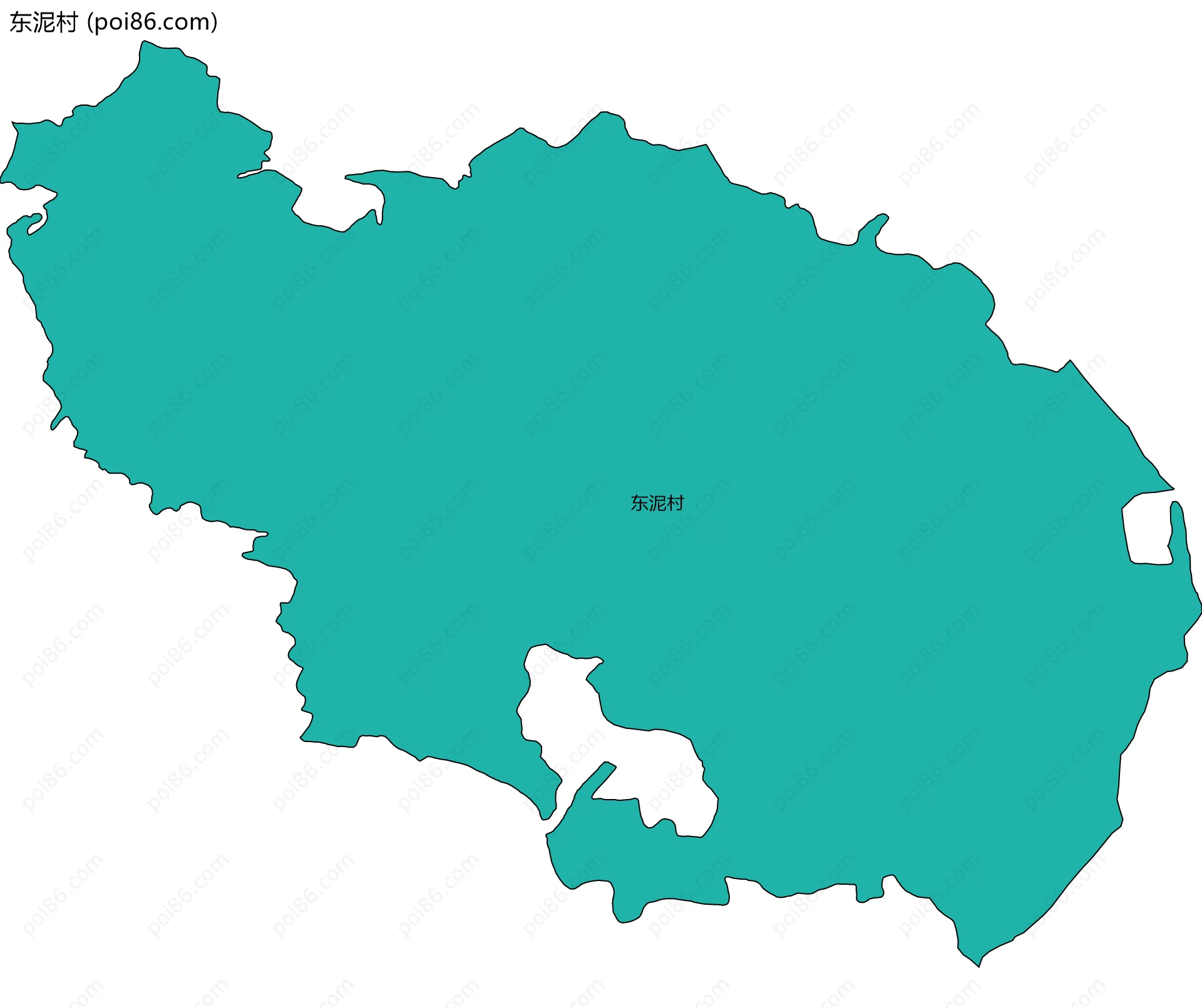 东泥村边界地图