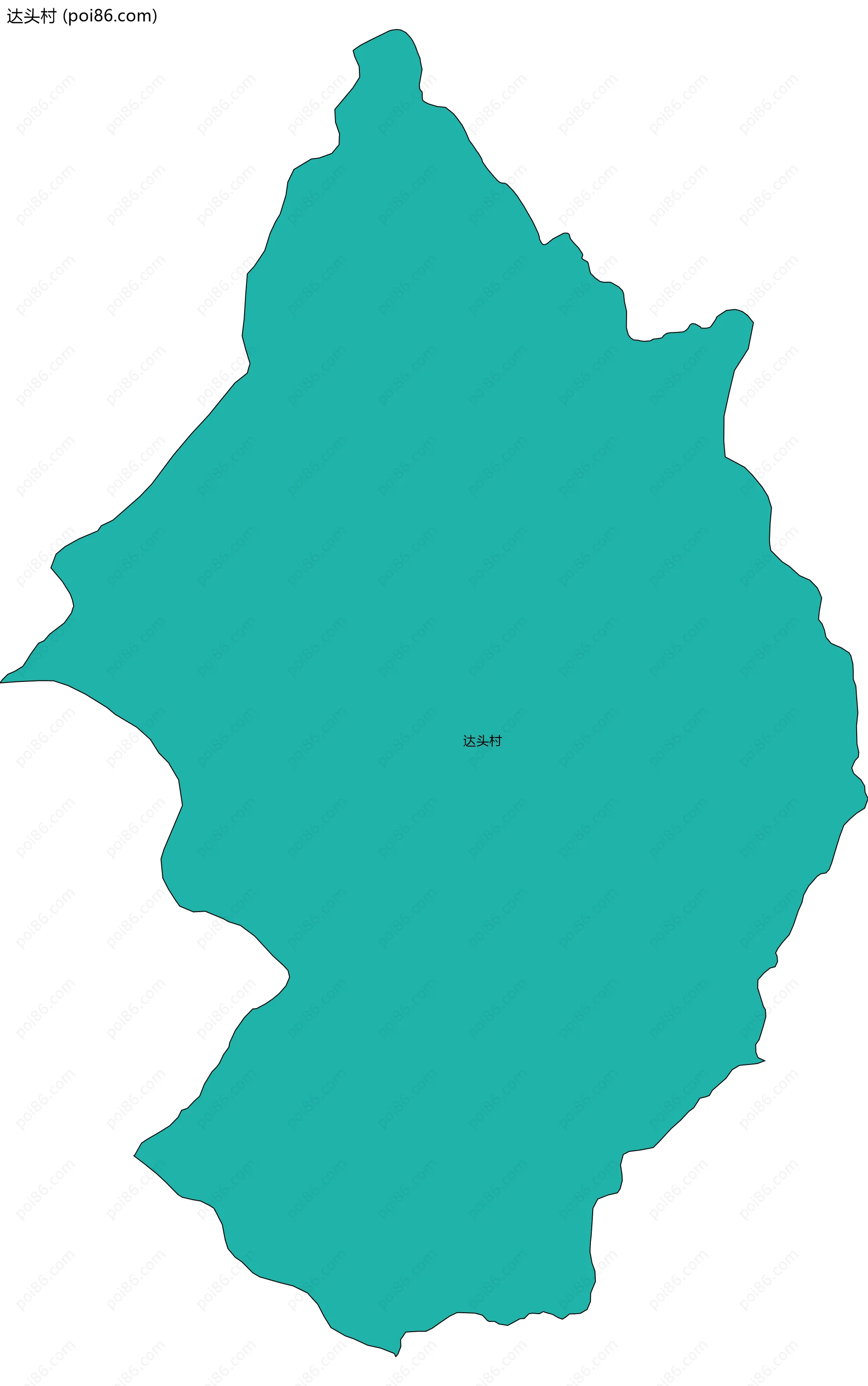 达头村边界地图