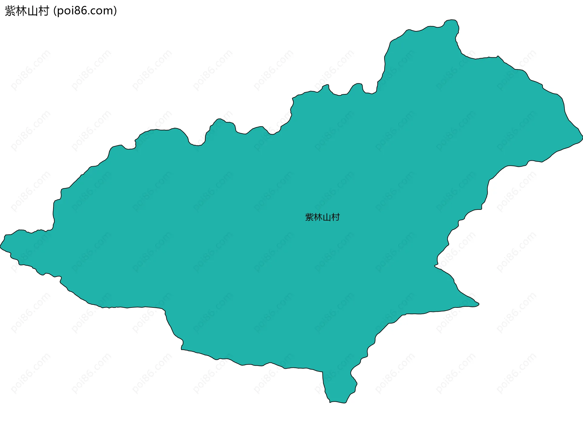 紫林山村边界地图
