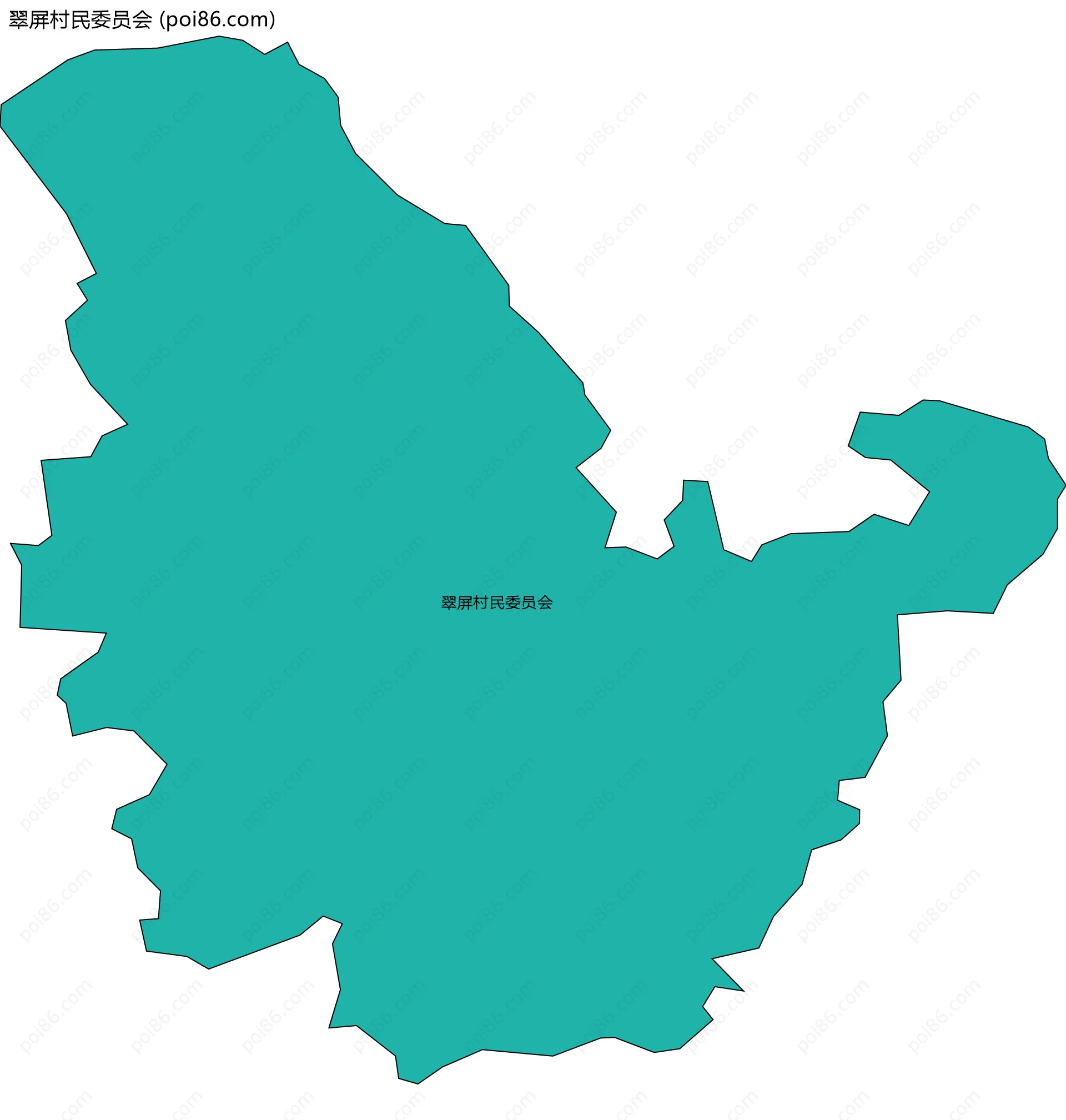 翠屏村民委员会边界地图