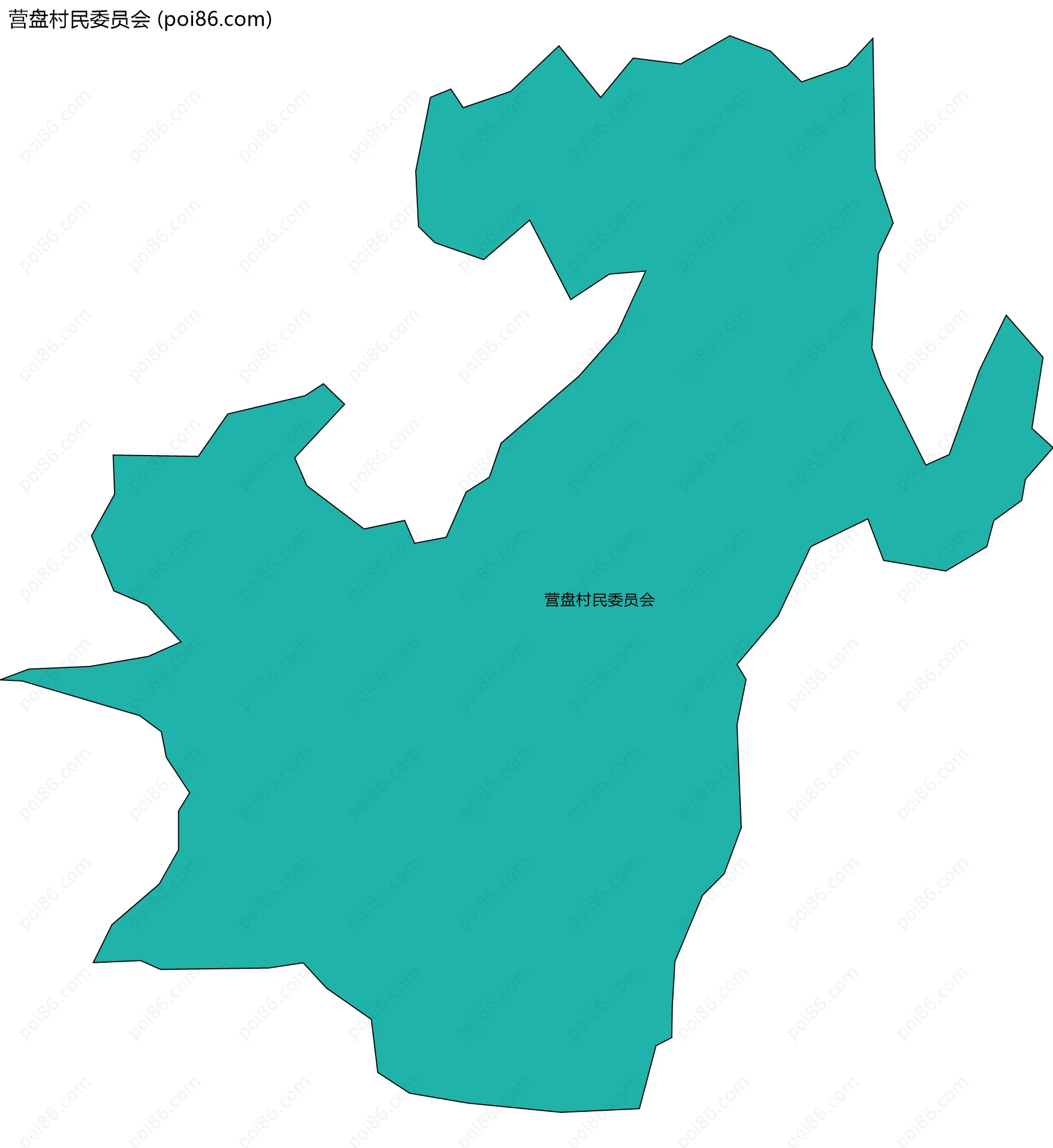 营盘村民委员会边界地图