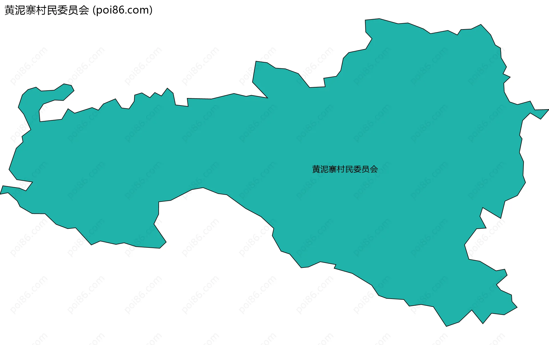 黄泥寨村民委员会边界地图