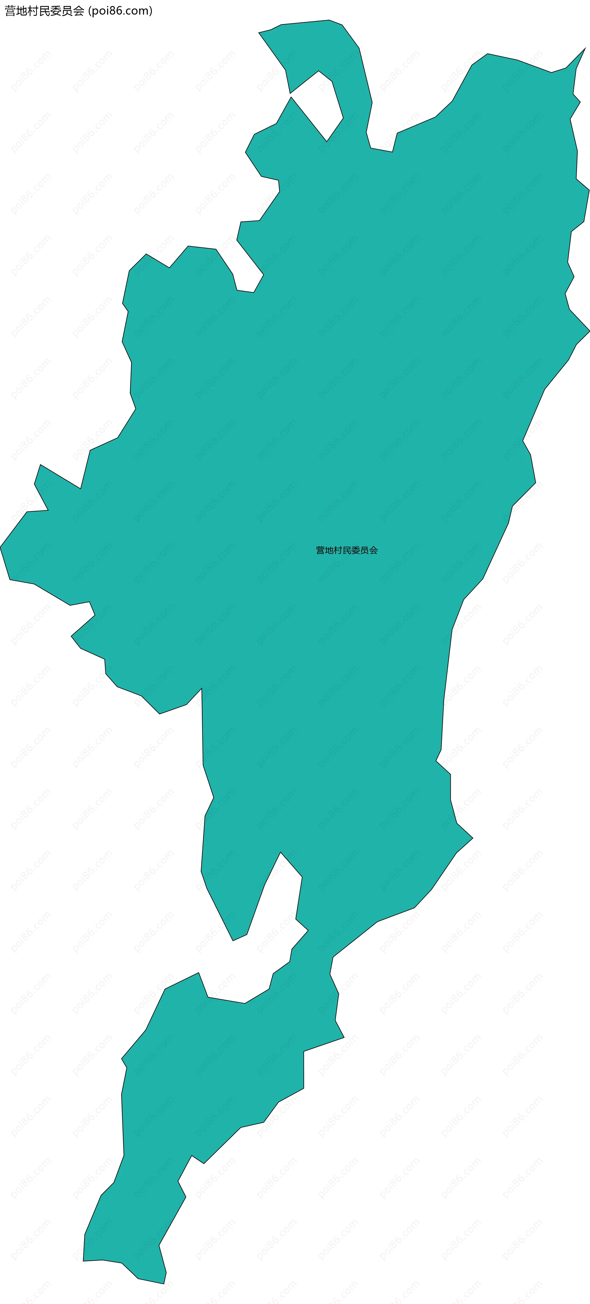 营地村民委员会边界地图