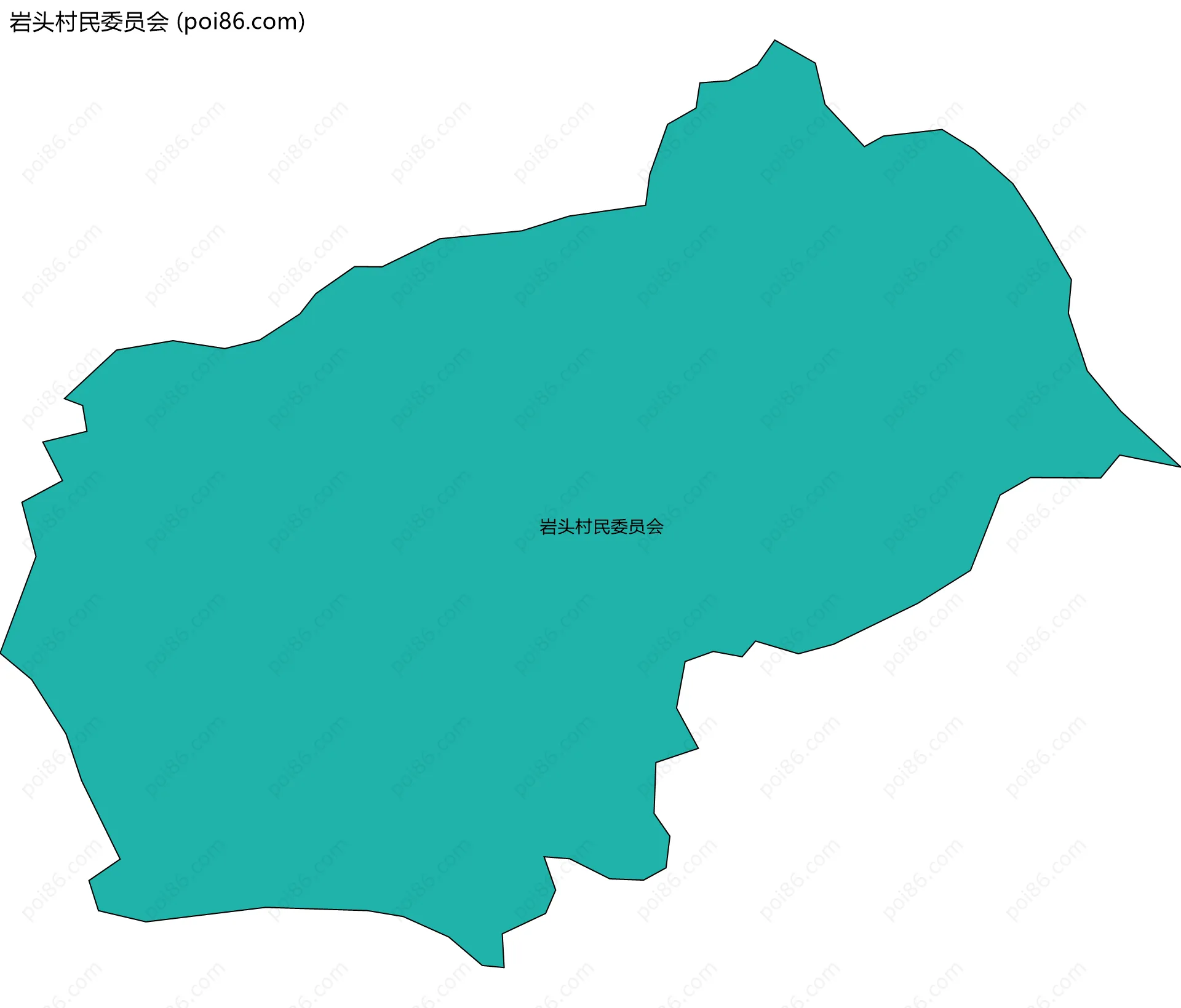 岩头村民委员会边界地图