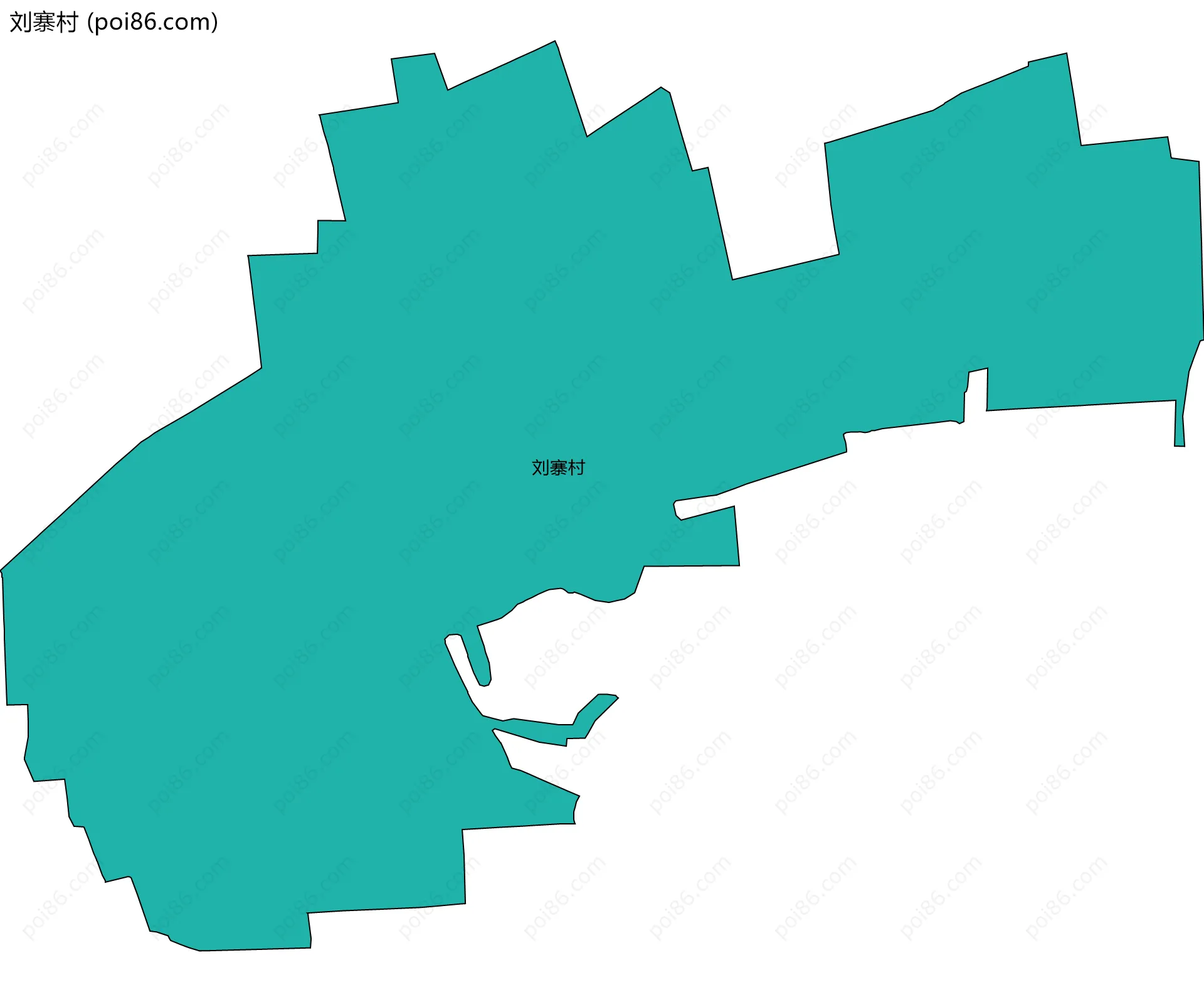 刘寨村边界地图