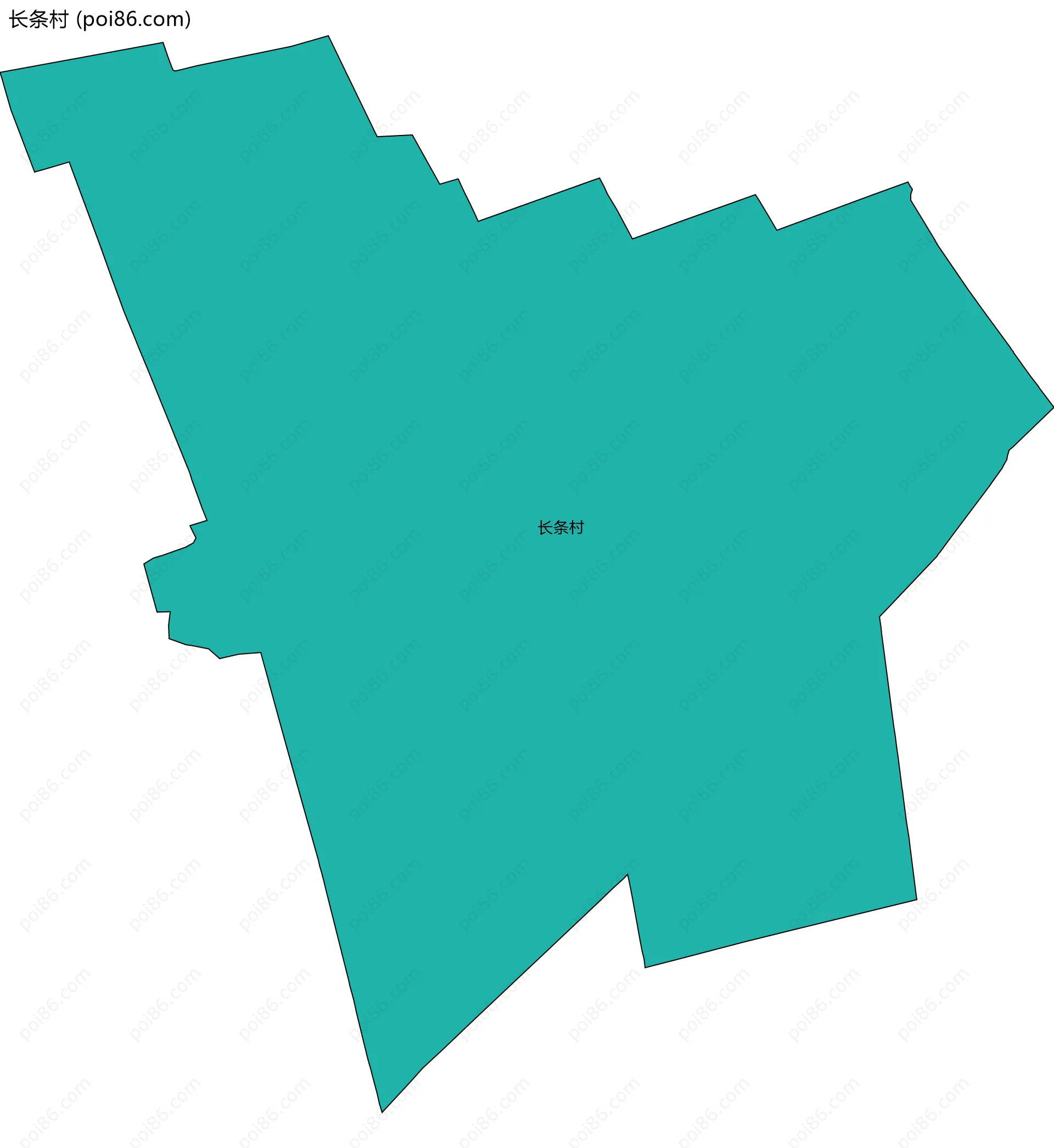 长条村边界地图
