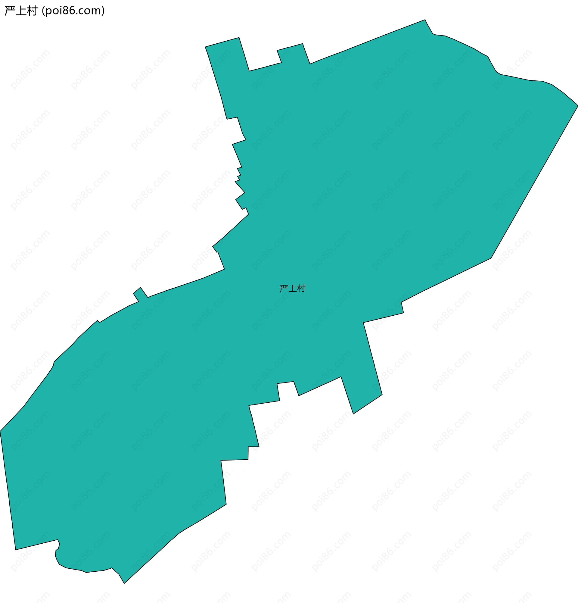 严上村边界地图