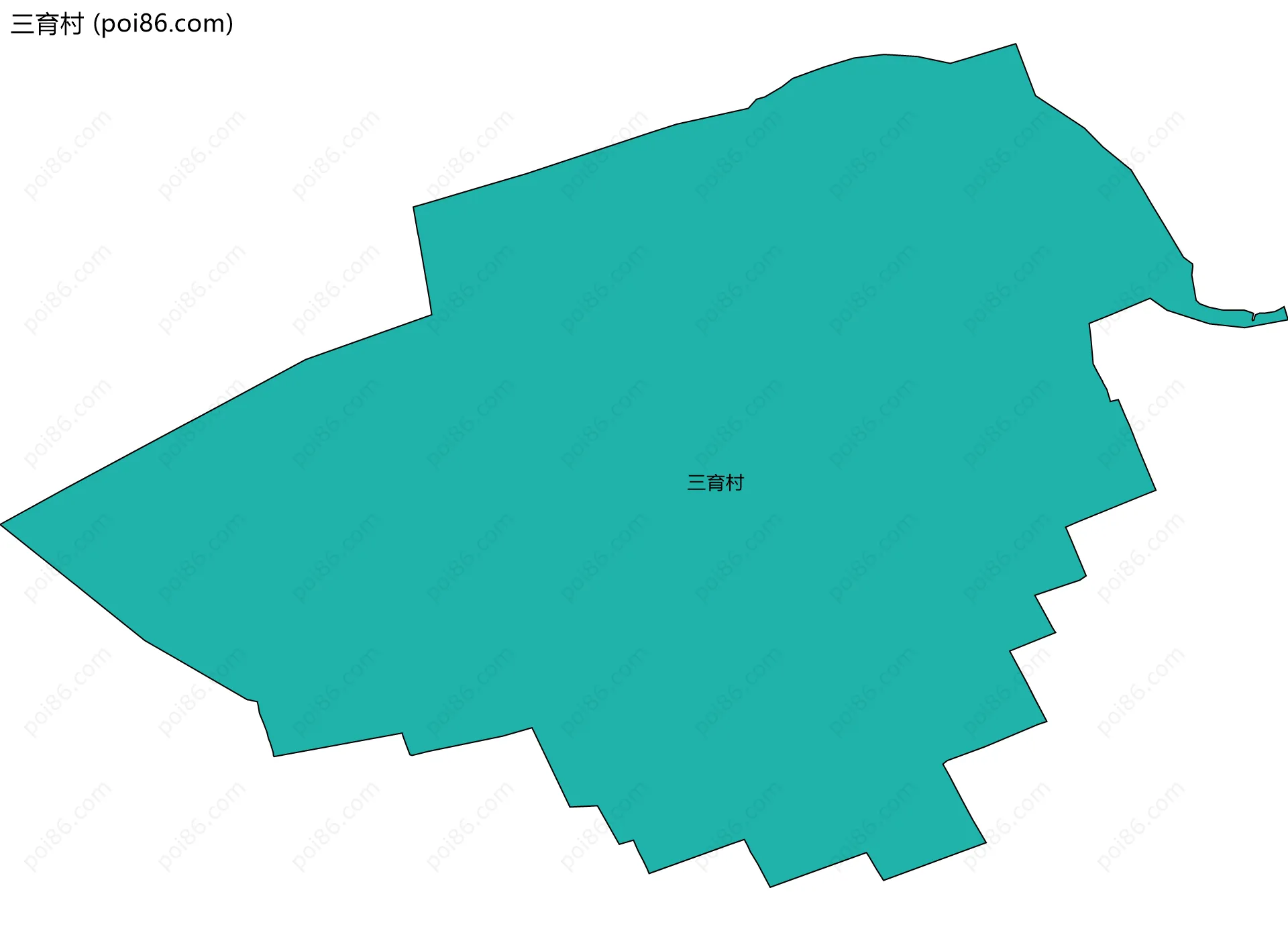 三育村边界地图