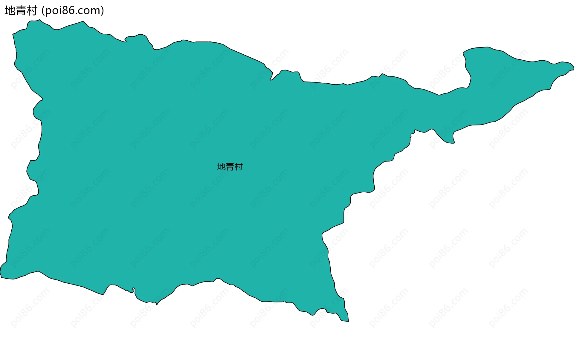 地青村边界地图