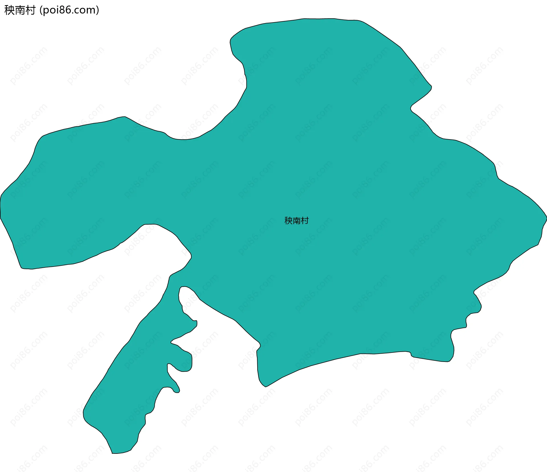 秧南村边界地图