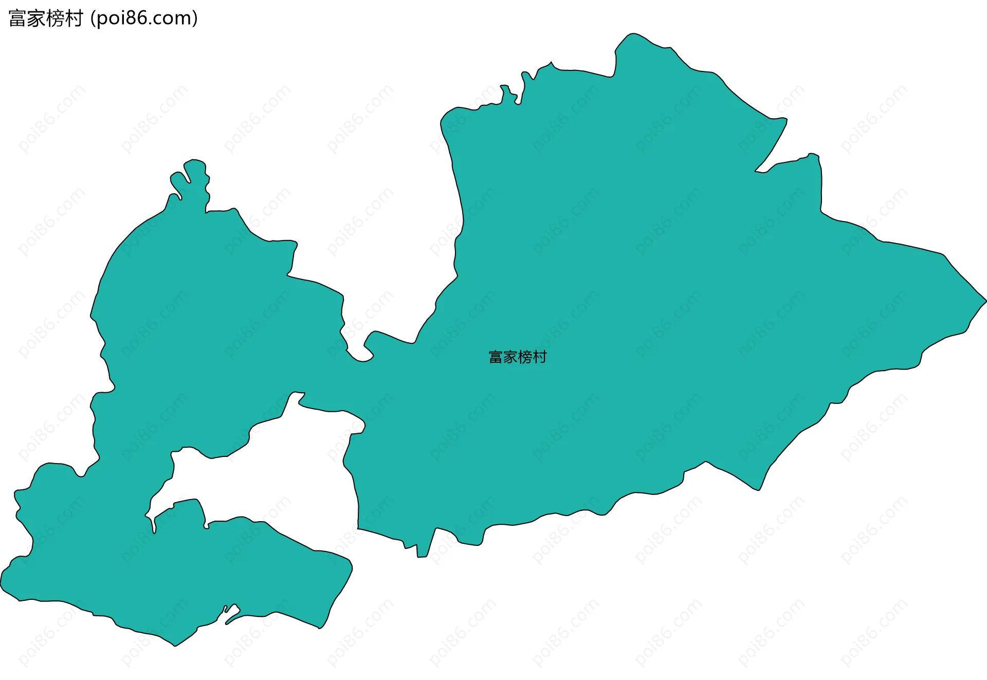 富家榜村边界地图