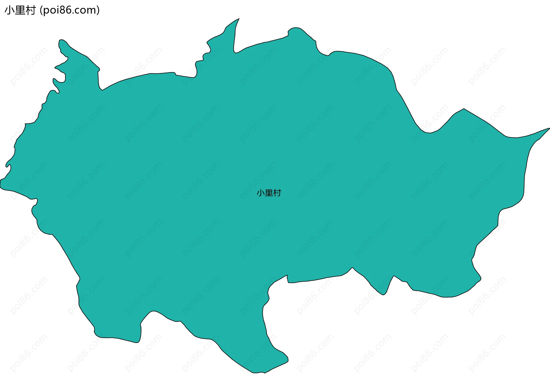 小里村边界地图