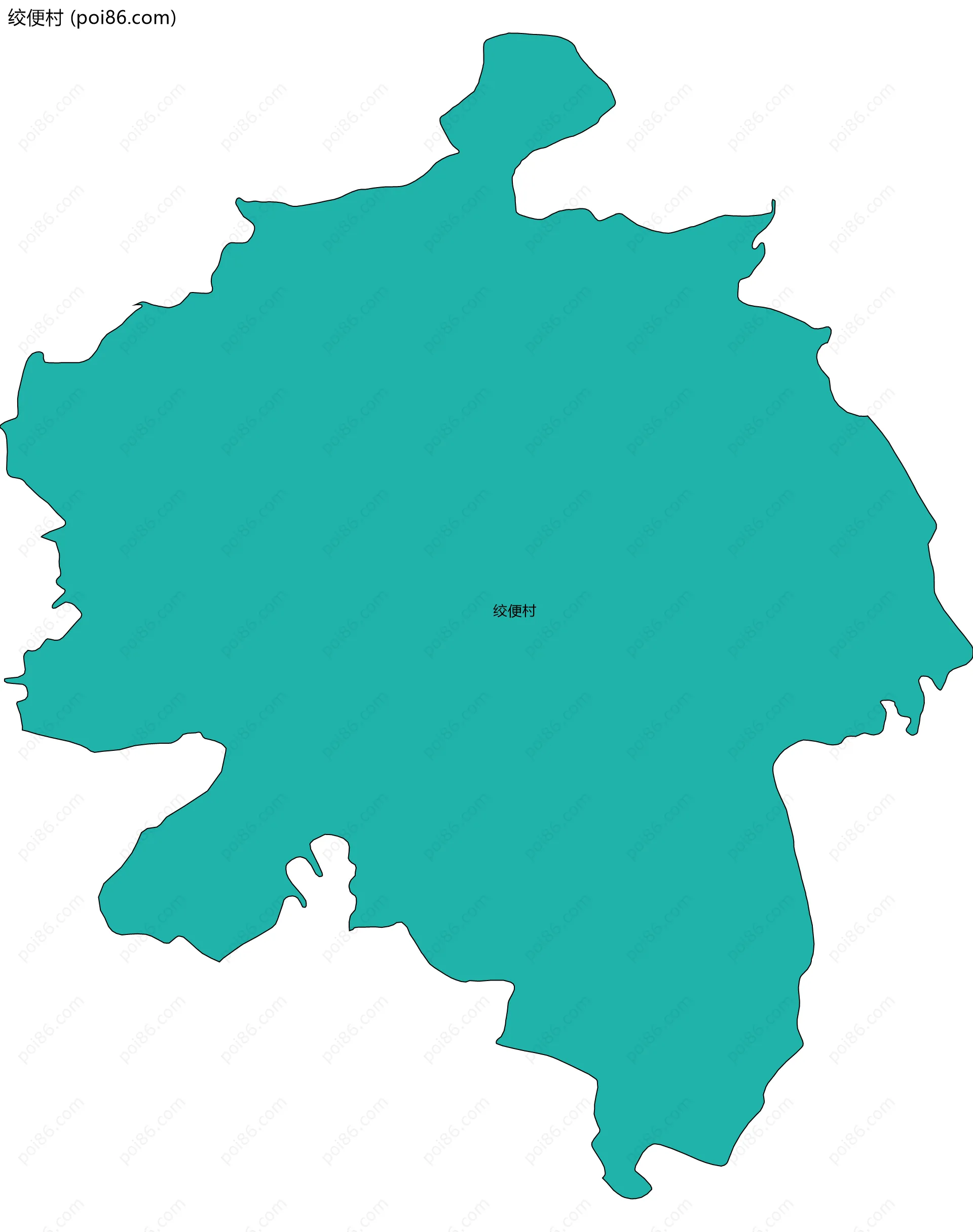 绞便村边界地图