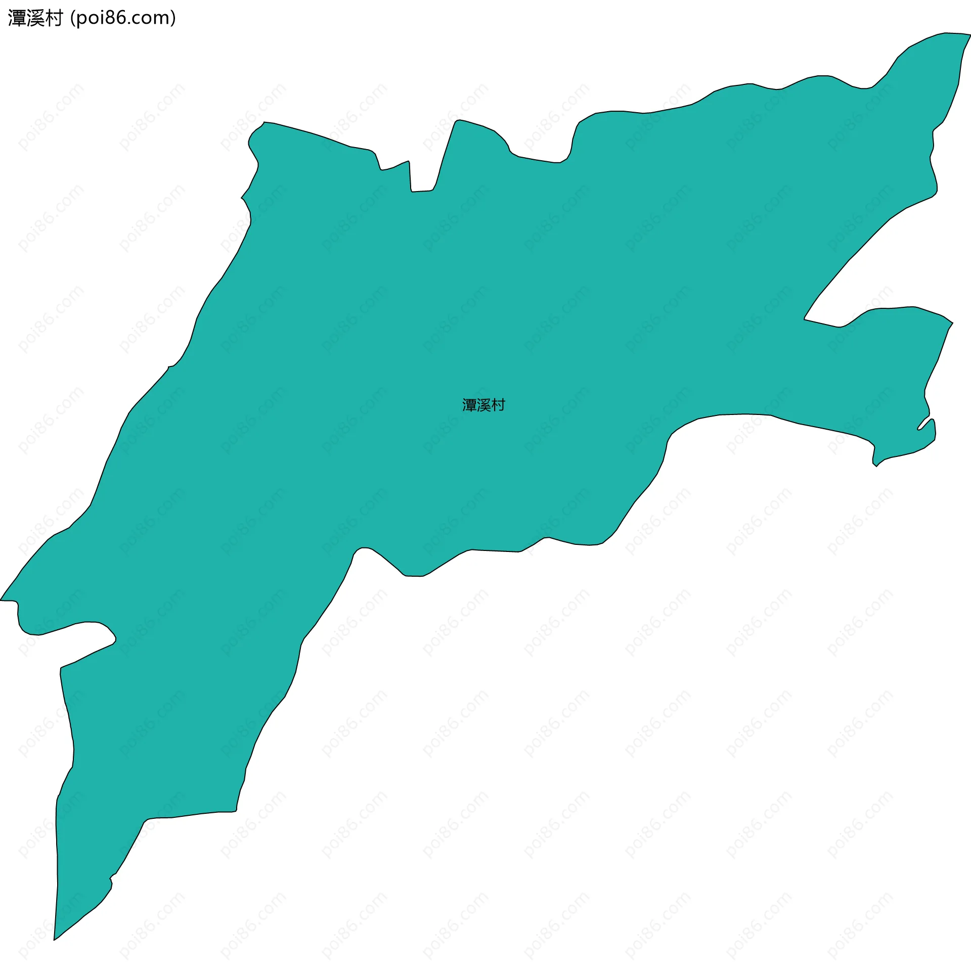 潭溪村边界地图