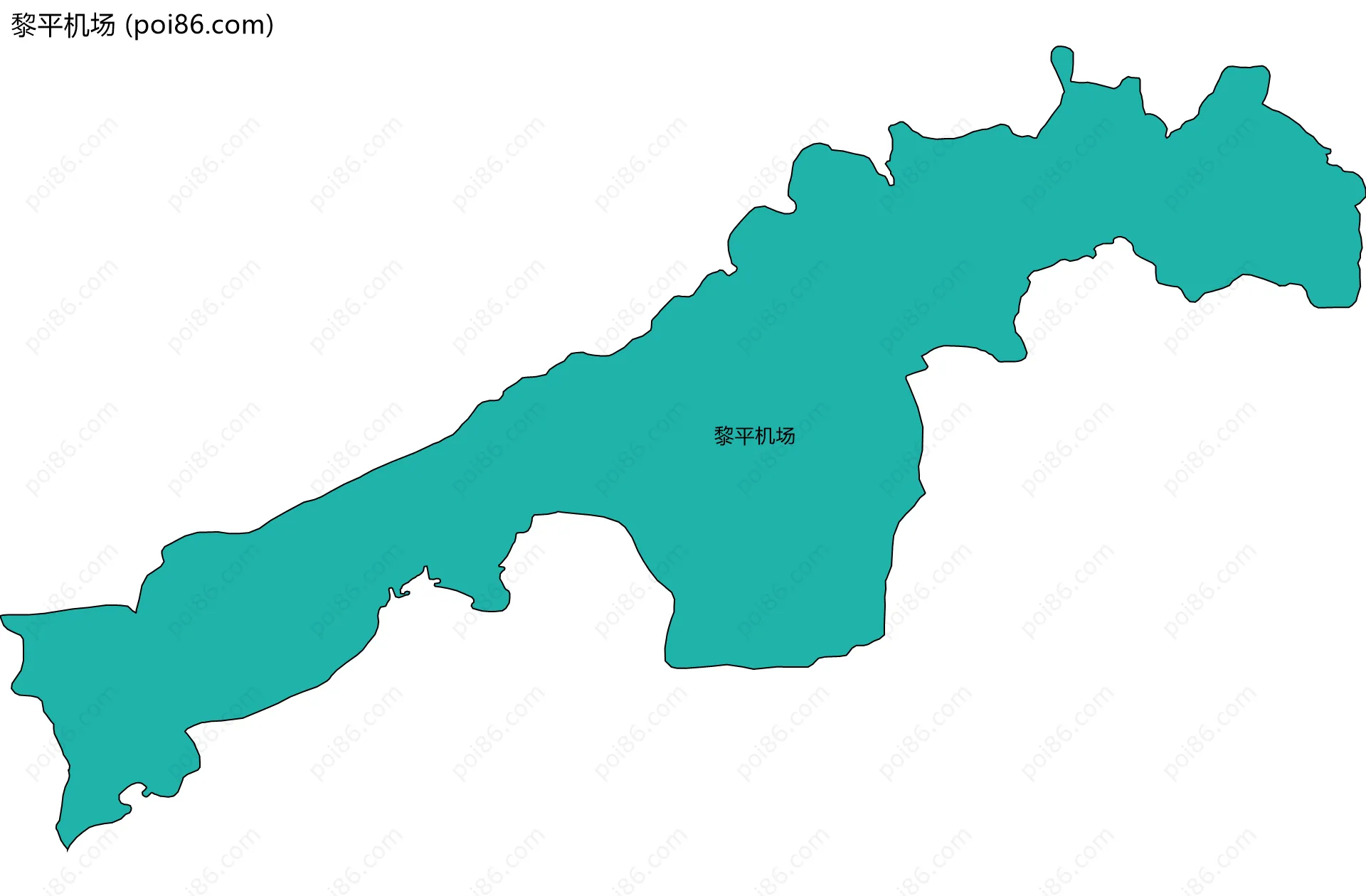 黎平机场边界地图