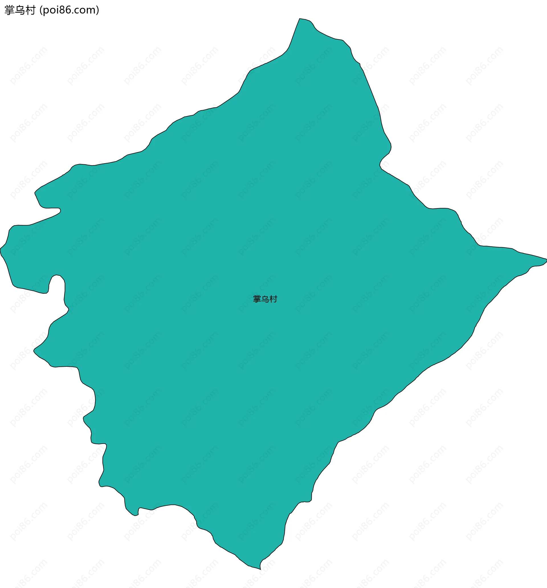 掌乌村边界地图