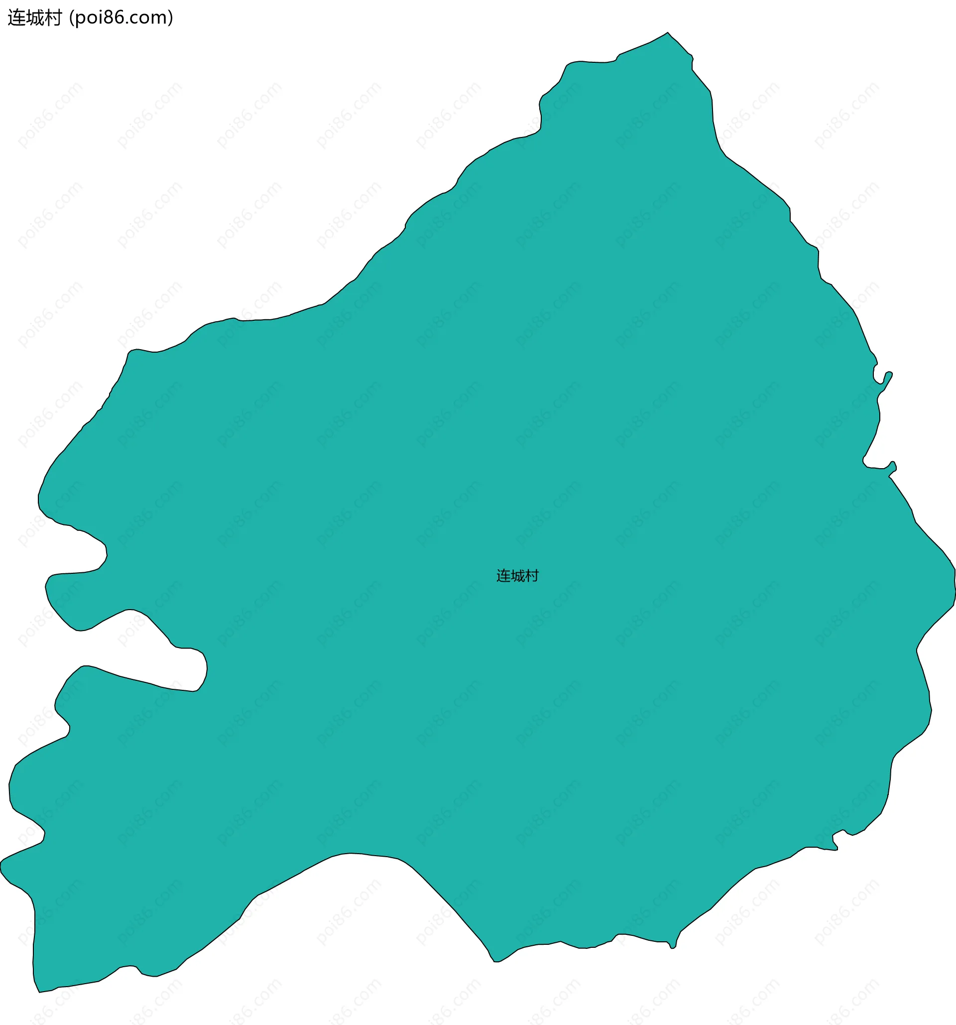 连城村边界地图