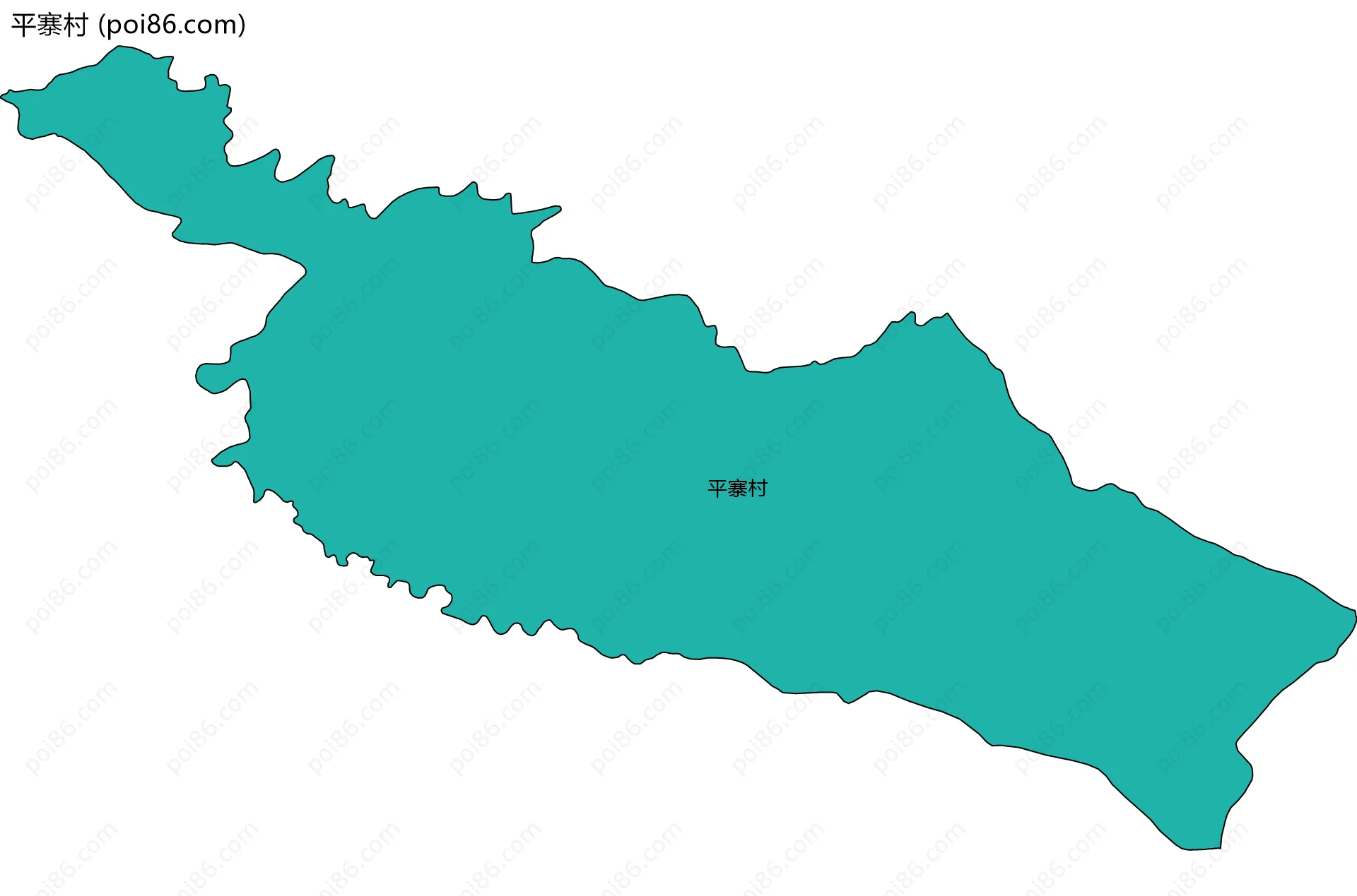 平寨村边界地图