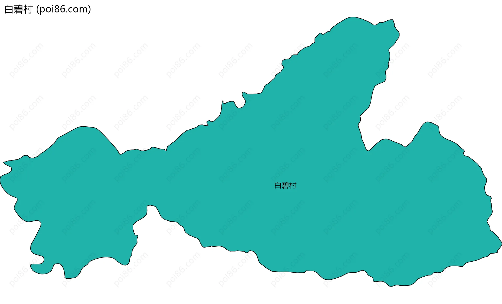 白碧村边界地图