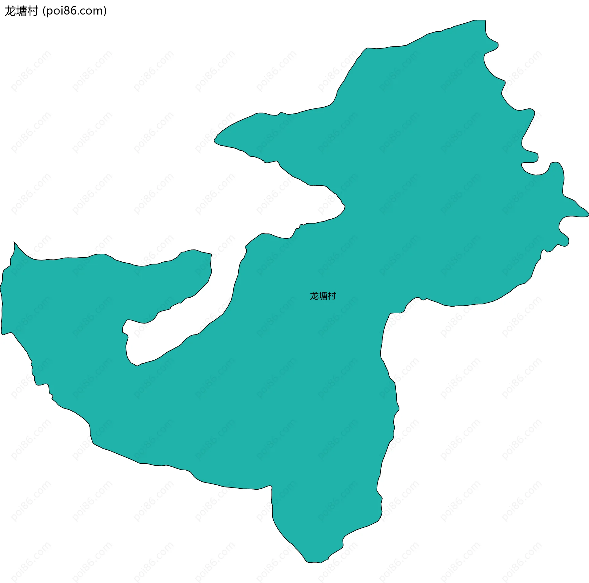 龙塘村边界地图