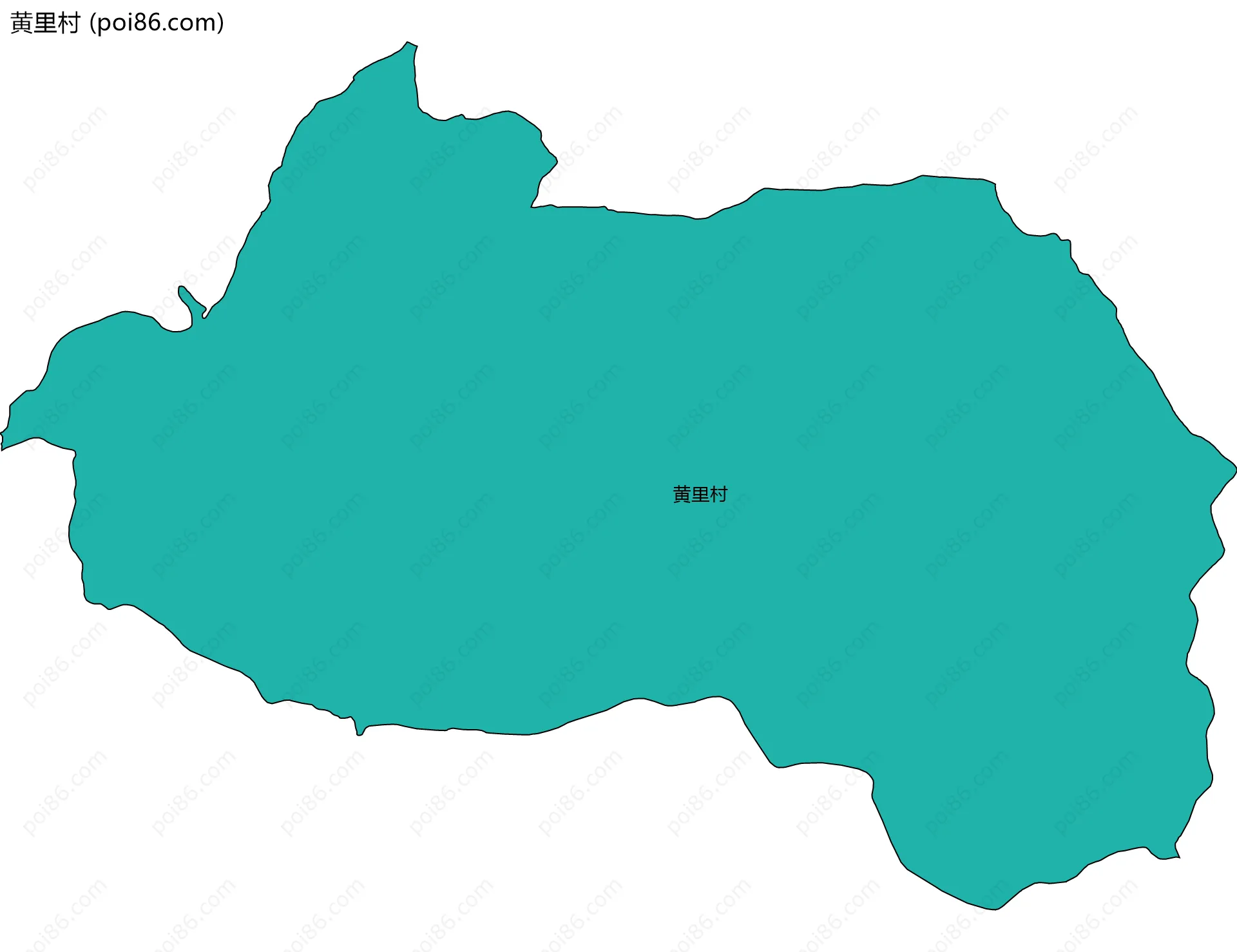 黄里村边界地图