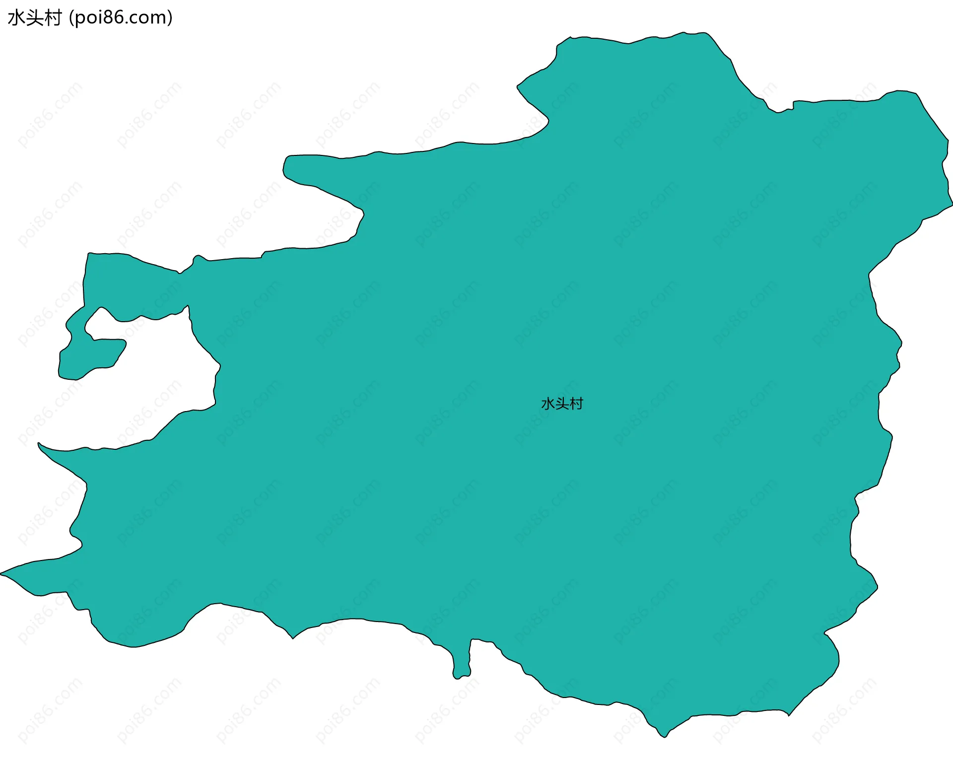 水头村边界地图